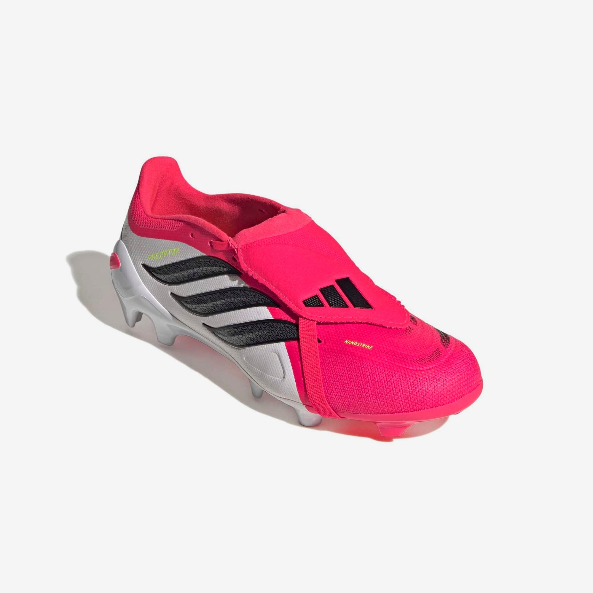 adidas Predator League Fold-Over Tongue Firm/Multi-Ground Low-Top Soccer Cleats - Lucid Red / Core Black / Cloud White