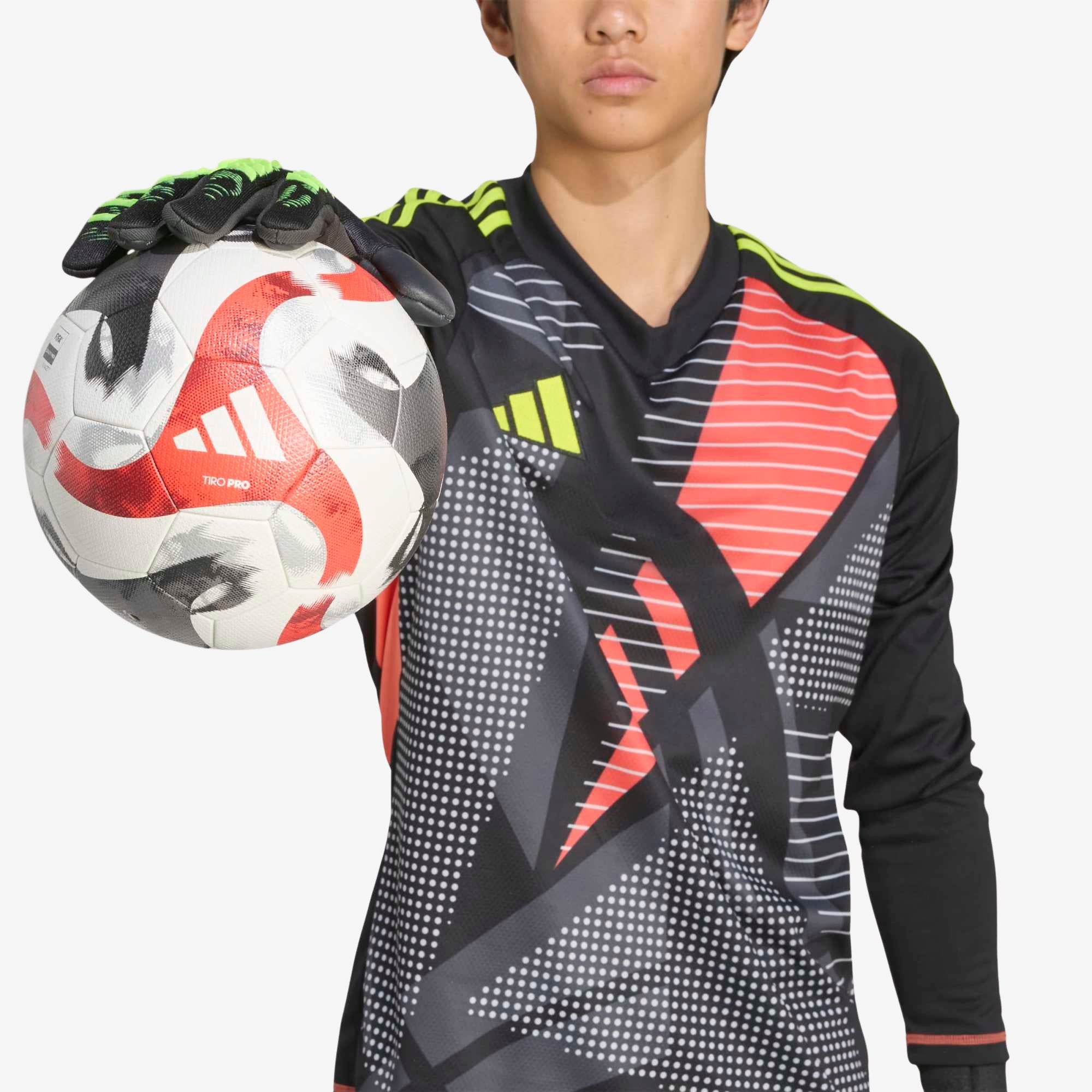 adidas Predator Pro Goalkeeper Gloves - Black / Carbon / Lucid Lemon