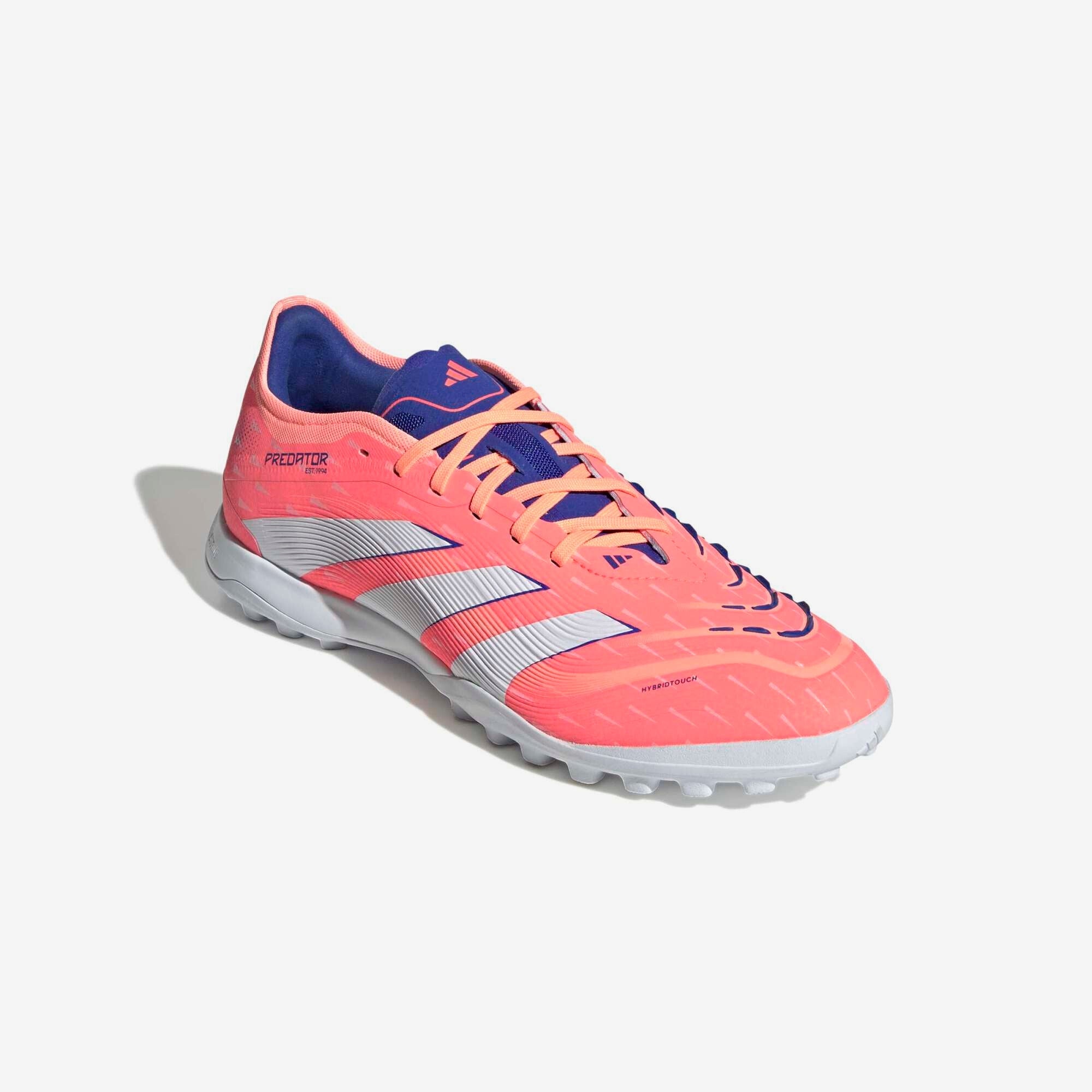 adidas Predator Pro Turf Low-Top Soccer Shoes - Signal Coral / Cloud White / Beam Orange