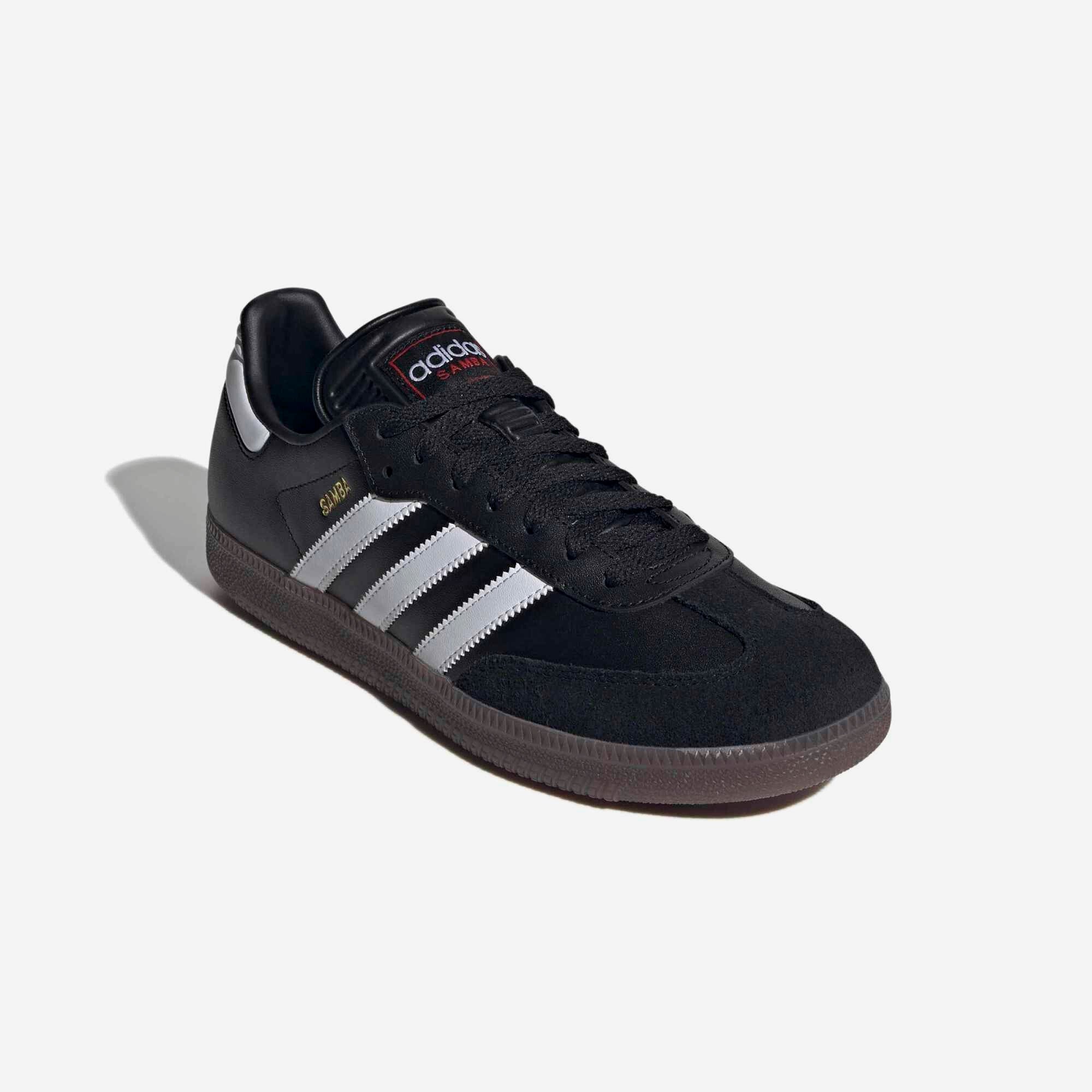 adidas Samba Indoor Low-Top Soccer Shoes - Core Black / Cloud White / Vivid Red