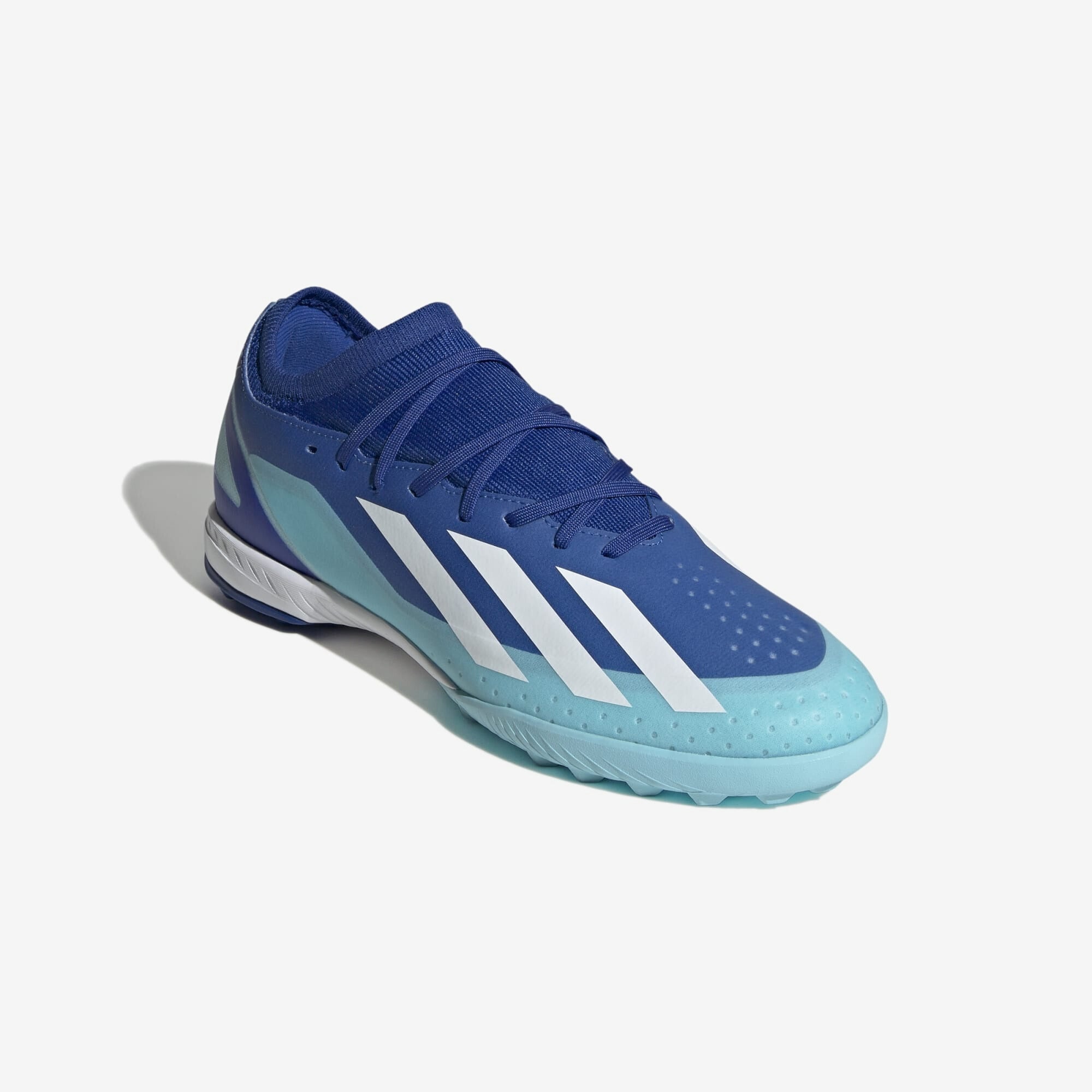 adidas X Crazyfast.3 Turf Low-Top Soccer Shoes - Bright Royal / Cloud White / Solar Red