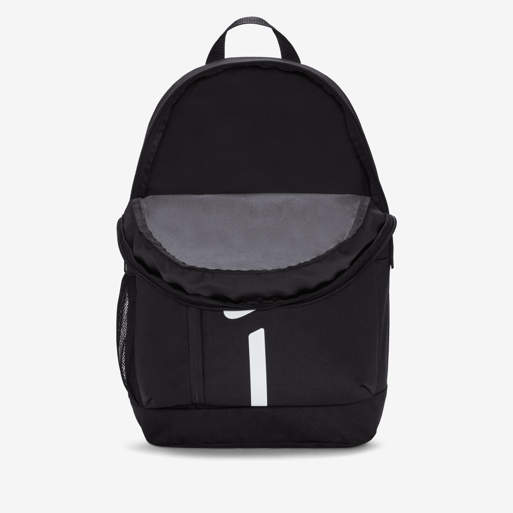 Nike Academy Team Kids' Soccer Backpack (22L) - Black/Black/White