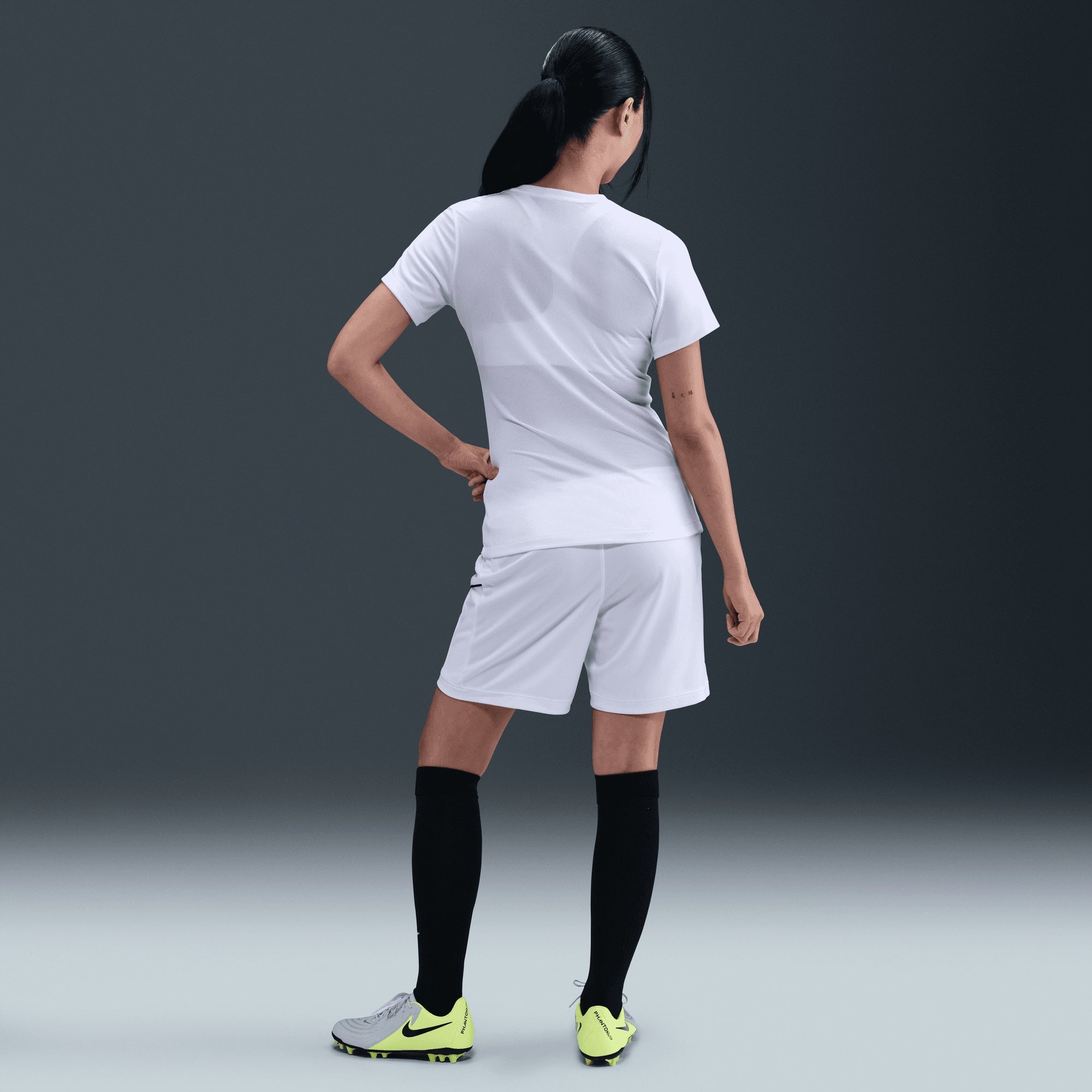 Nike Dri-FIT Tiempo Premier 2 Women's Short-Sleeve Soccer Jersey - White/White/Black