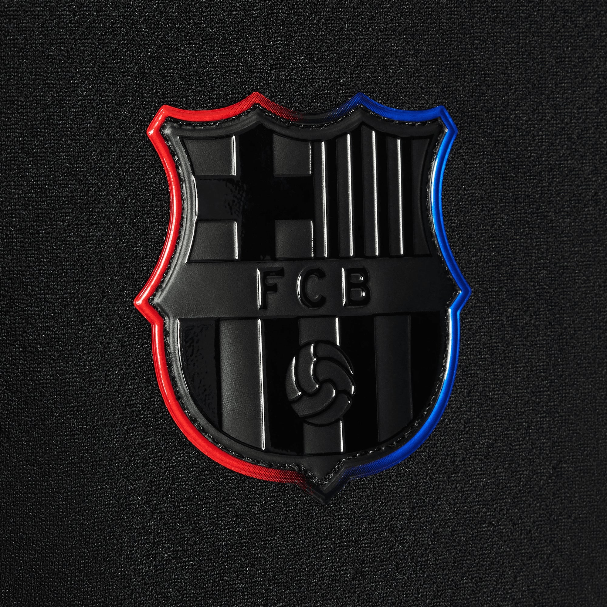 Nike FC Barcelona 2024/25 Stadium Away Big Kids' Dri-FIT Soccer Replica Jersey - Black/Hyper Royal/University Red/Black