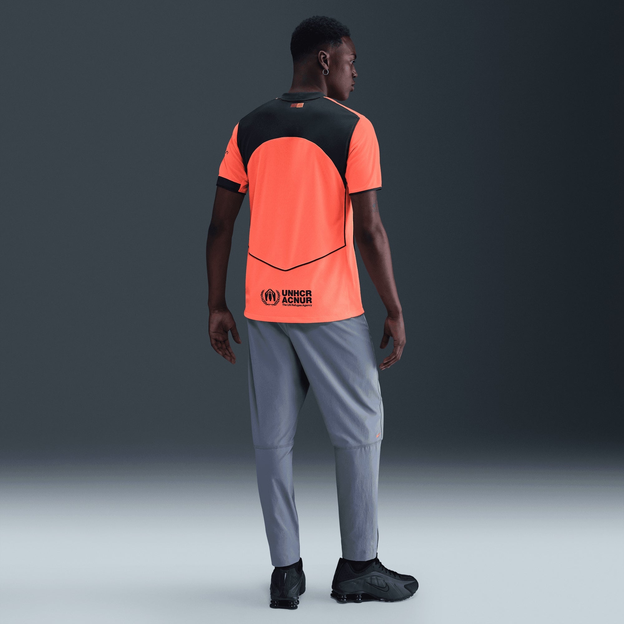 Nike FC Barcelona 2025/26 Stadium Third Men's Dri-FIT Soccer Replica Jersey - Bright Mango/Midnight Navy/Midnight Navy