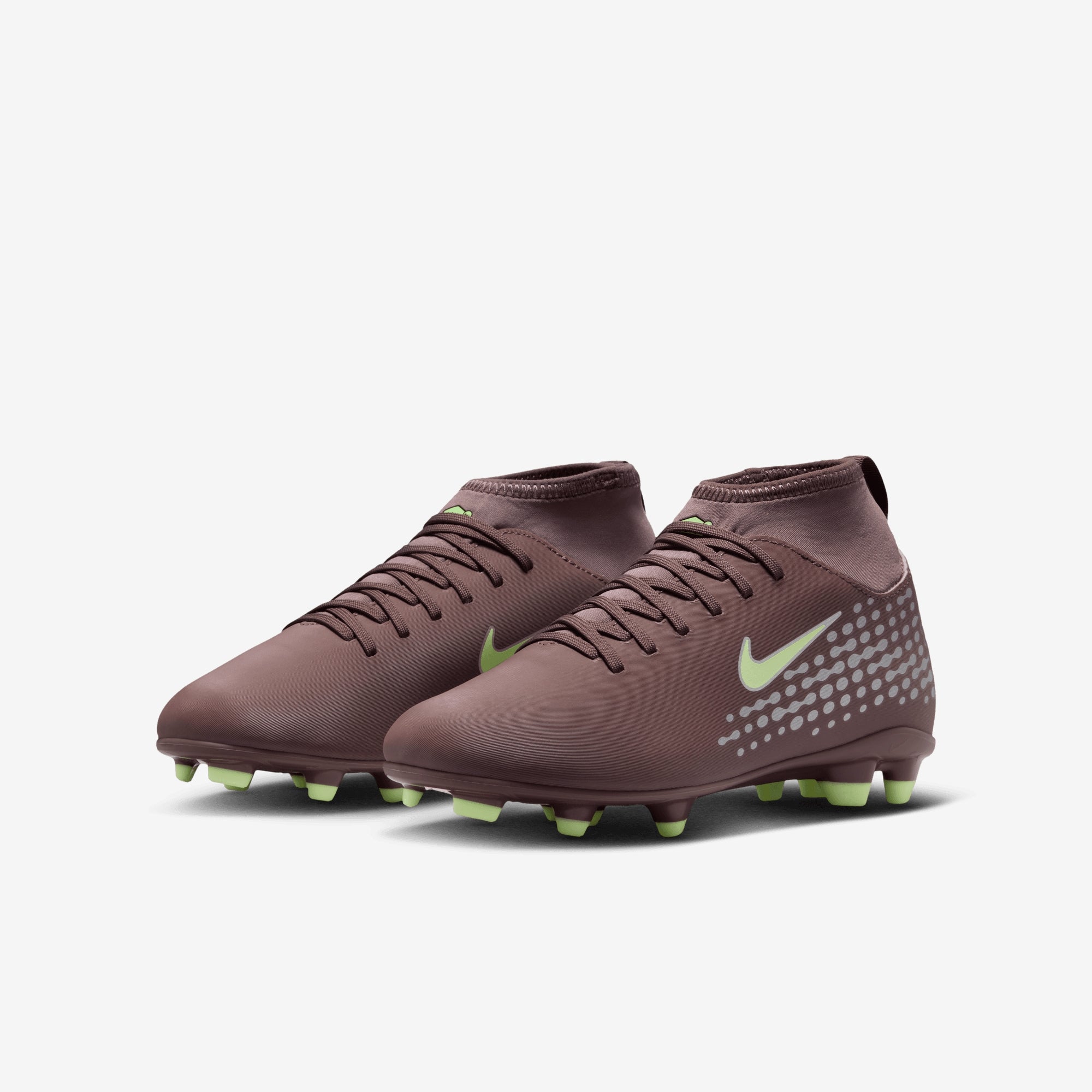 Nike Jr. Mercurial Superfly 10 Club Kylian Mbappé Big Kids' Multi-Ground High-Top Soccer Cleats - Plum Eclipse/Metallic Silver