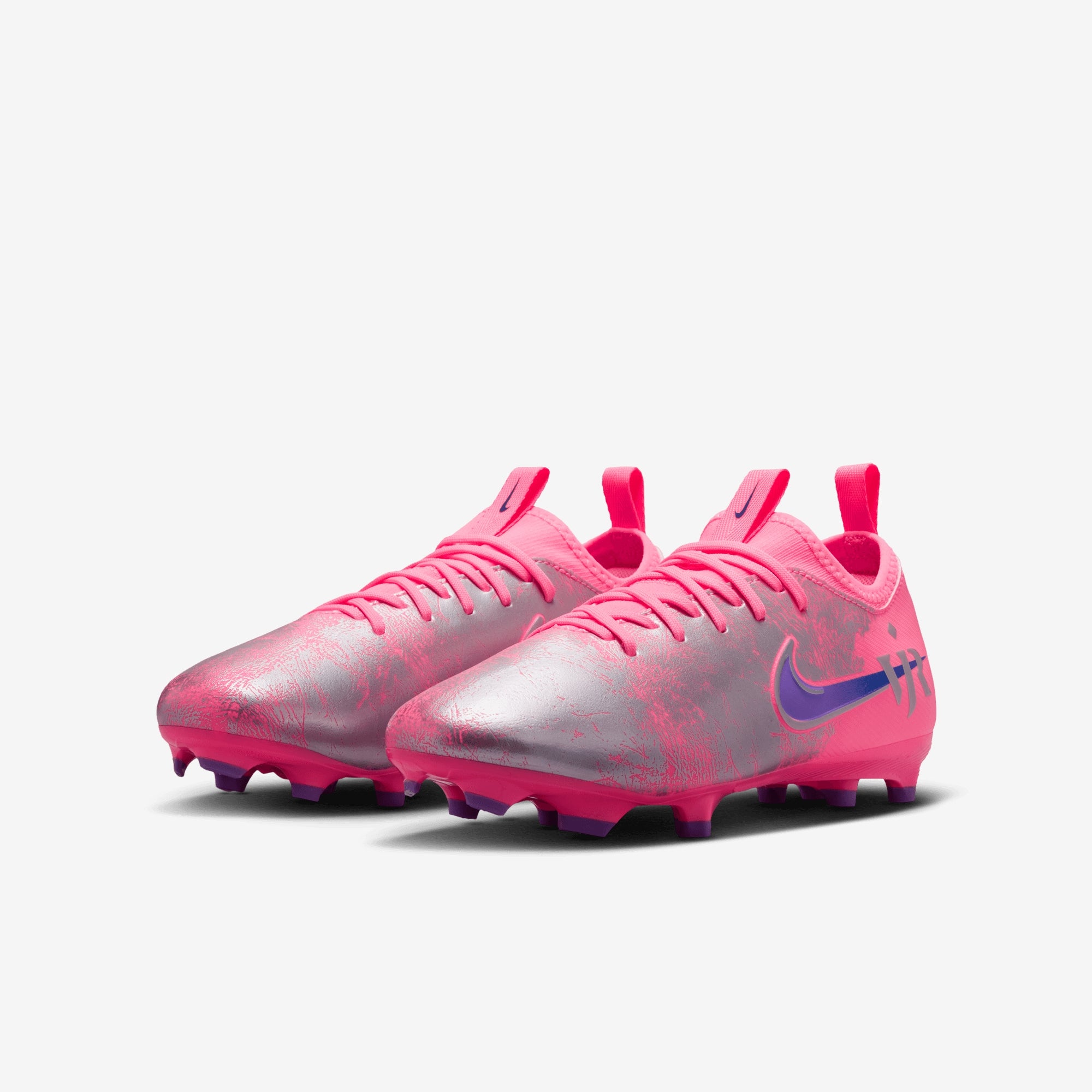 Nike Jr. Mercurial Vapor 16 Academy Vini Jr. Big Kids' Multi-Ground Low-Top Soccer Cleats - Sunset Pulse/Old Royal