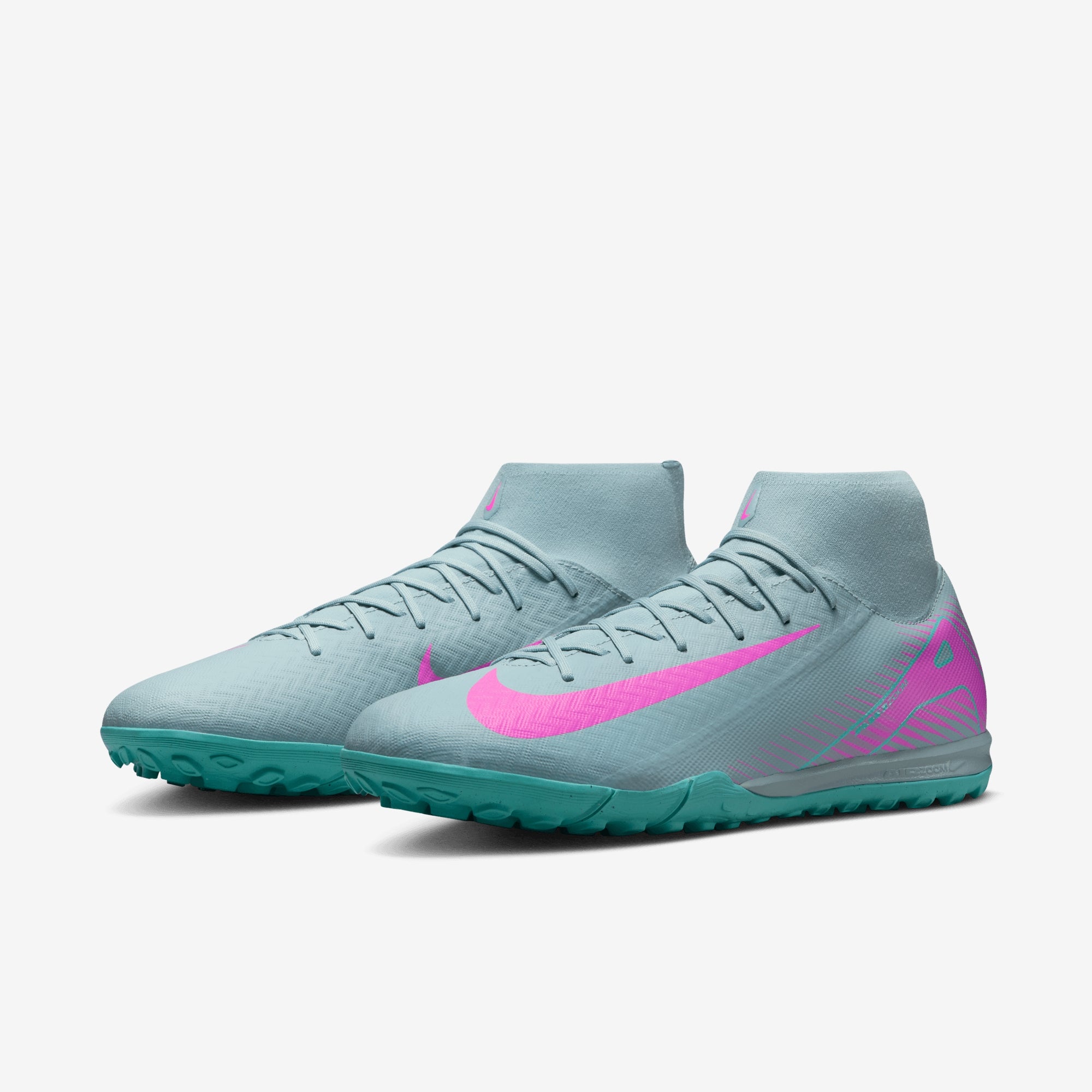 Nike Mercurial Superfly 10 Academy TF High-Top Soccer Shoes - Ocean Cube/Pink Blast
