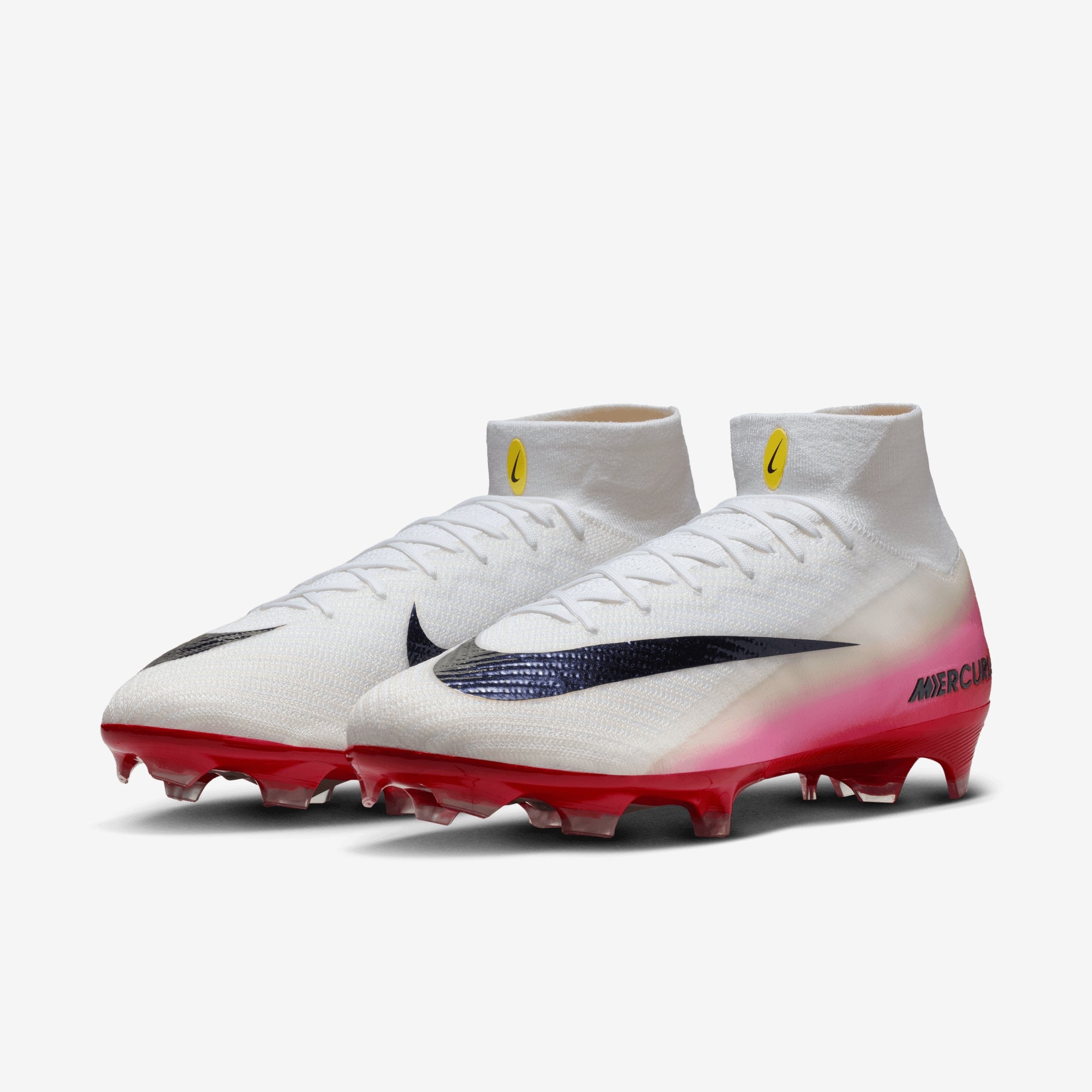 Nike Mercurial Superfly 10 Elite Firm-Ground High-Top Soccer Cleats - University Red/Dark Obsidian