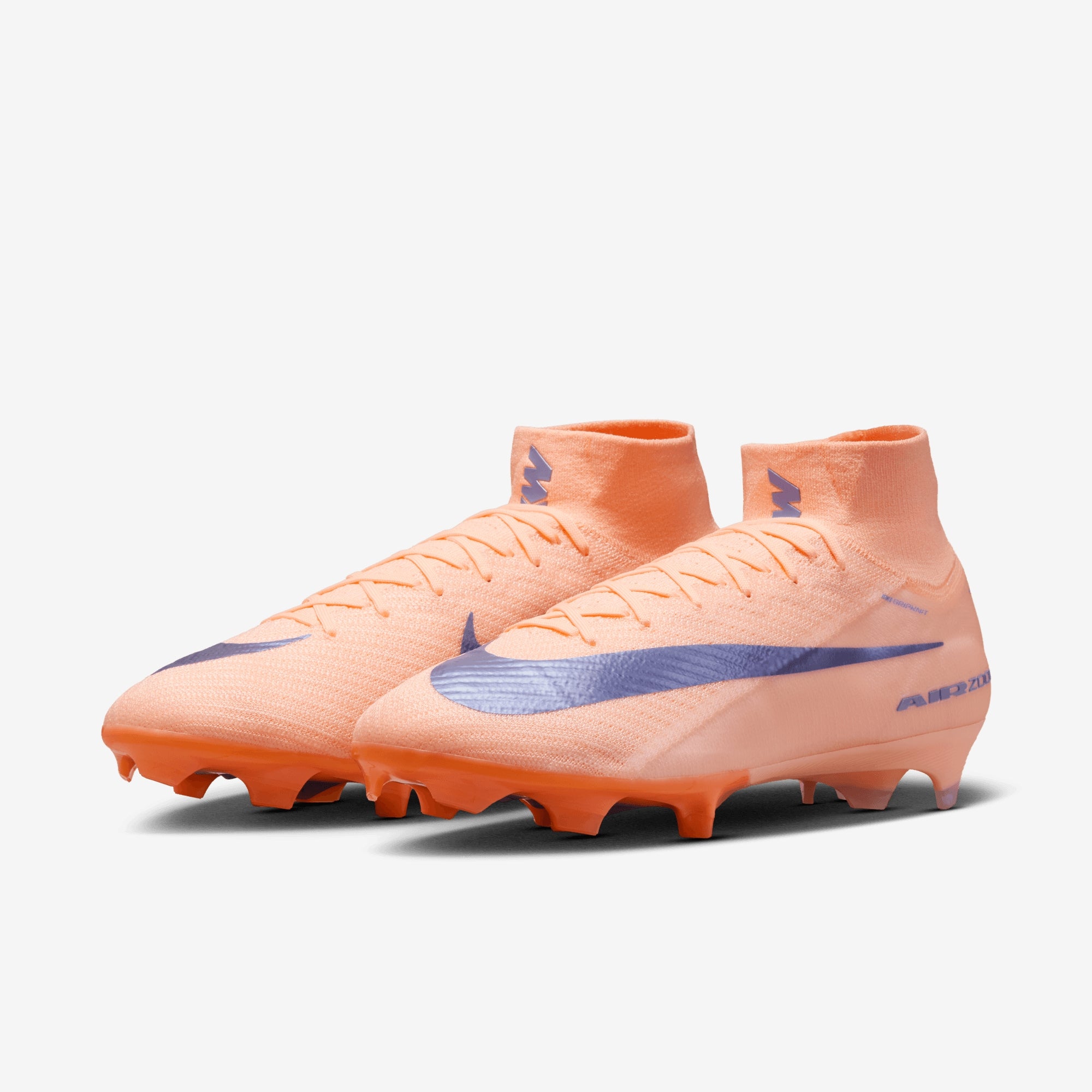 Nike Mercurial Superfly 10 Elite LV8 Firm-Ground High-Top Soccer Cleats - Crimson Tint/Royal Pulse