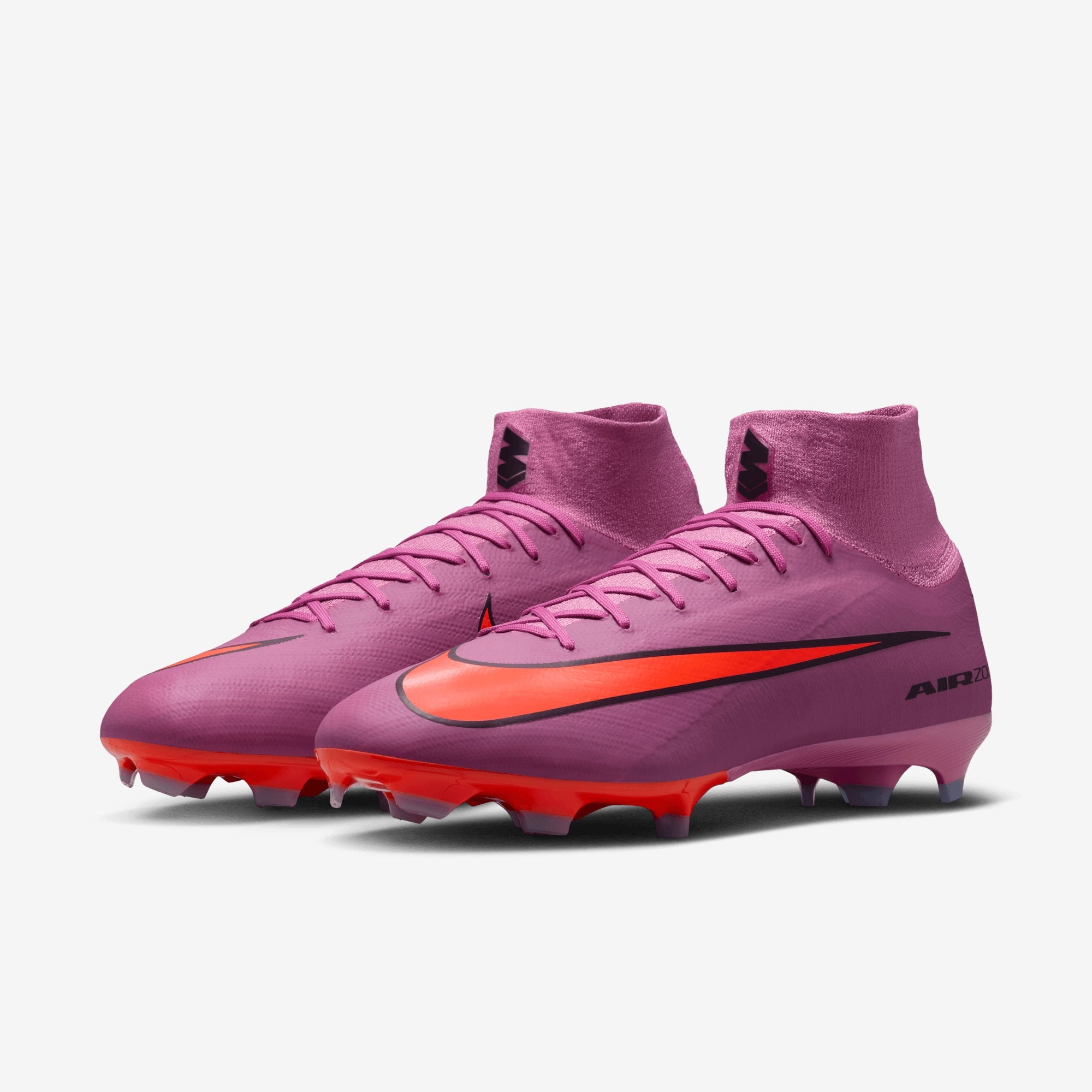 Nike Mercurial Superfly 10 Pro Firm-Ground High-Top Soccer Cleats - Magic Flamingo/Black-Total Crimson
