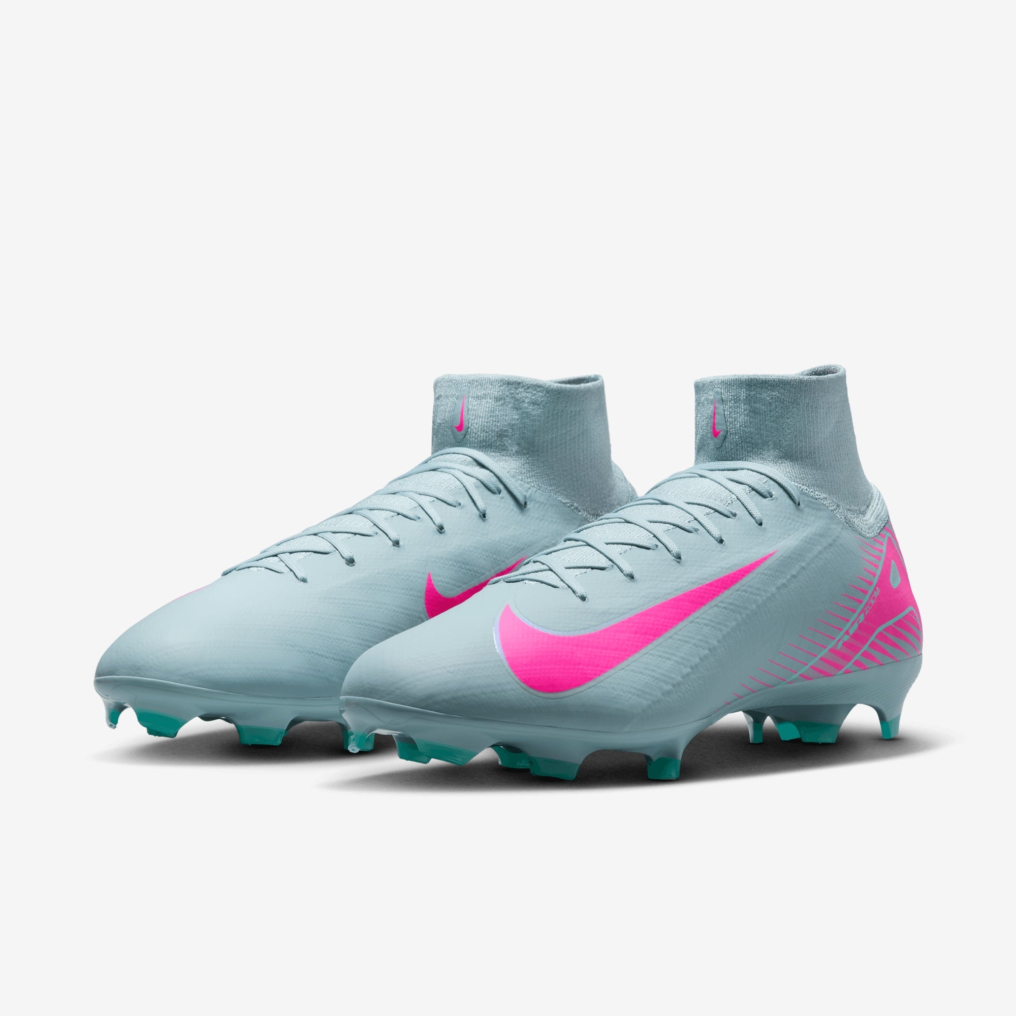 Nike Mercurial Superfly 10 Pro FG High-Top Soccer Cleats - Ocean Cube/Pink Blast