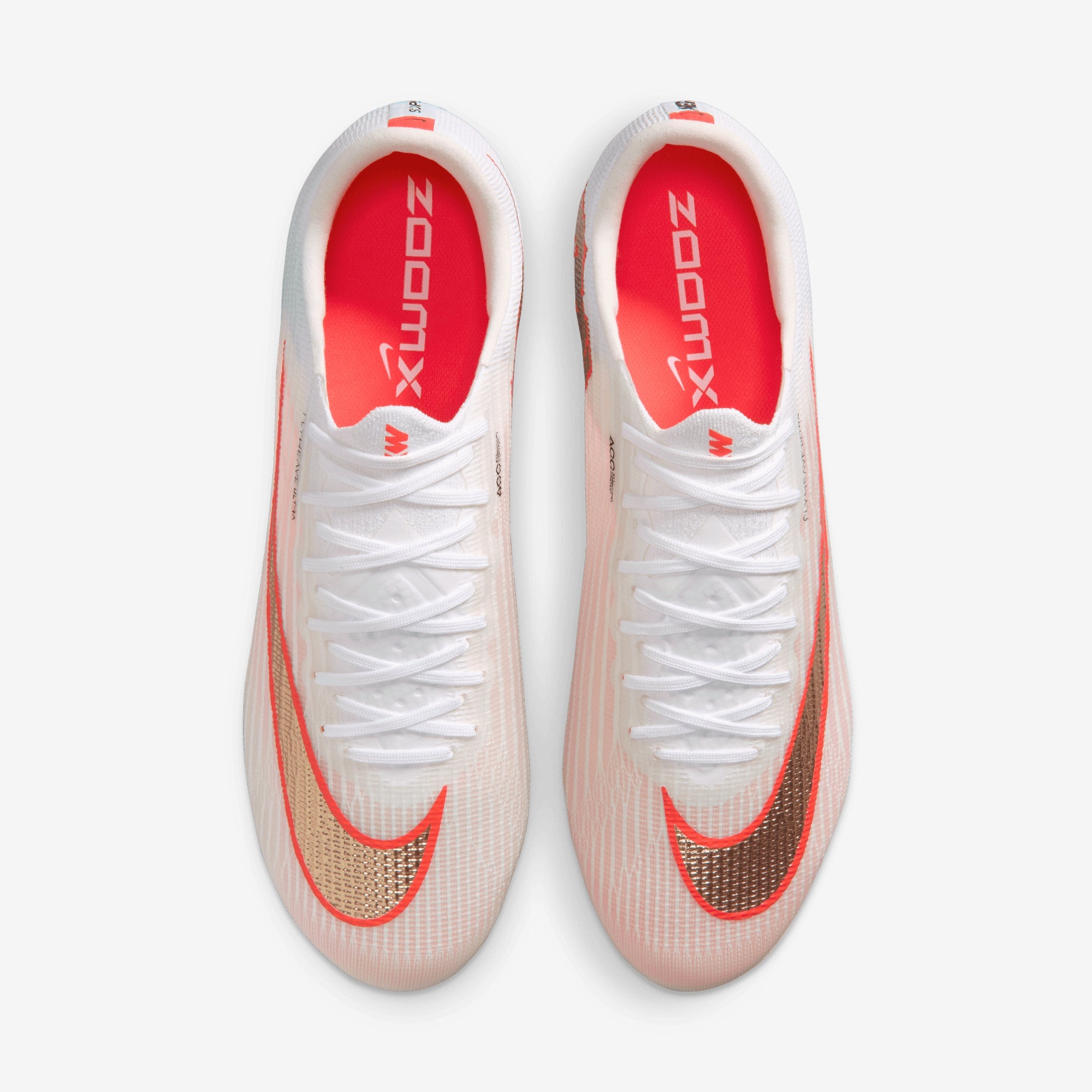 Nike Mercurial Superfly 11 Elite Firm-Ground Low-Top Soccer Cleats - White/Blur-Bright Crimson