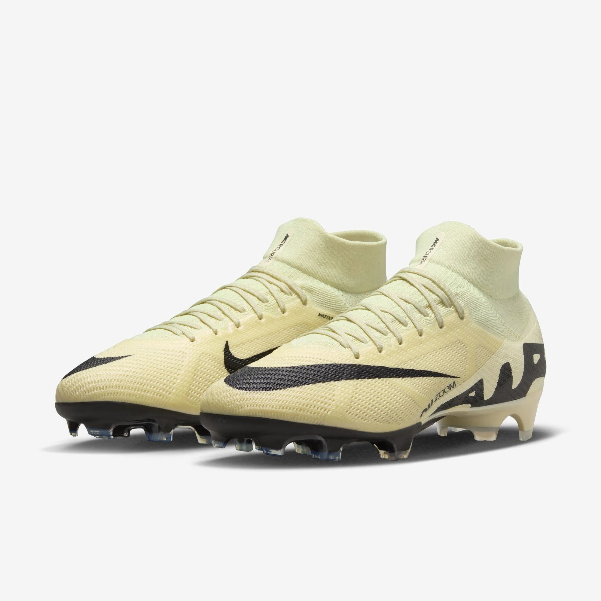 Nike Mercurial Superfly 9 Pro Firm-Ground High-Top Soccer Cleats - Lemonade/Black