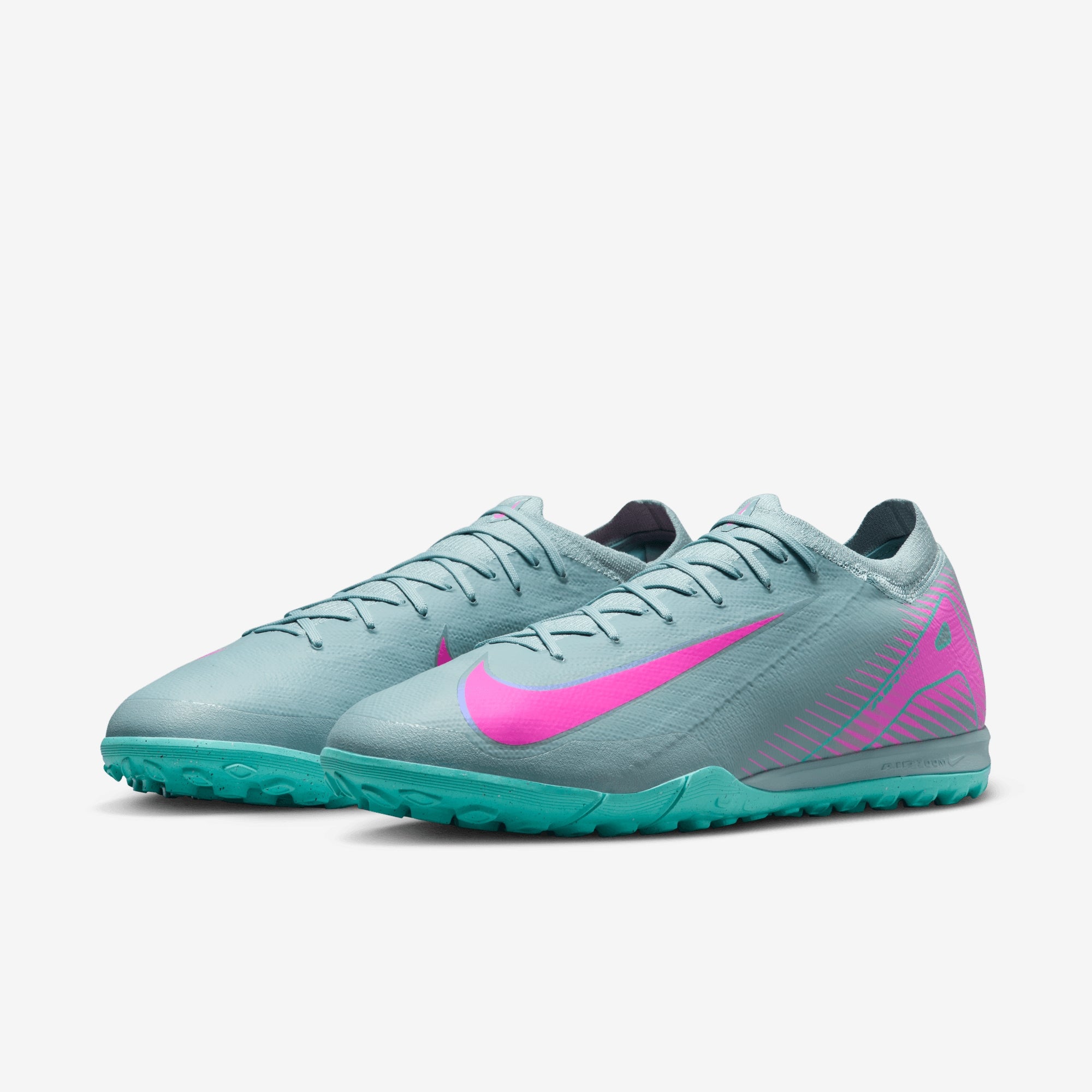 Nike Mercurial Vapor 16 Pro TF Low-Top Soccer Shoes - Ocean Cube/Pink Blast