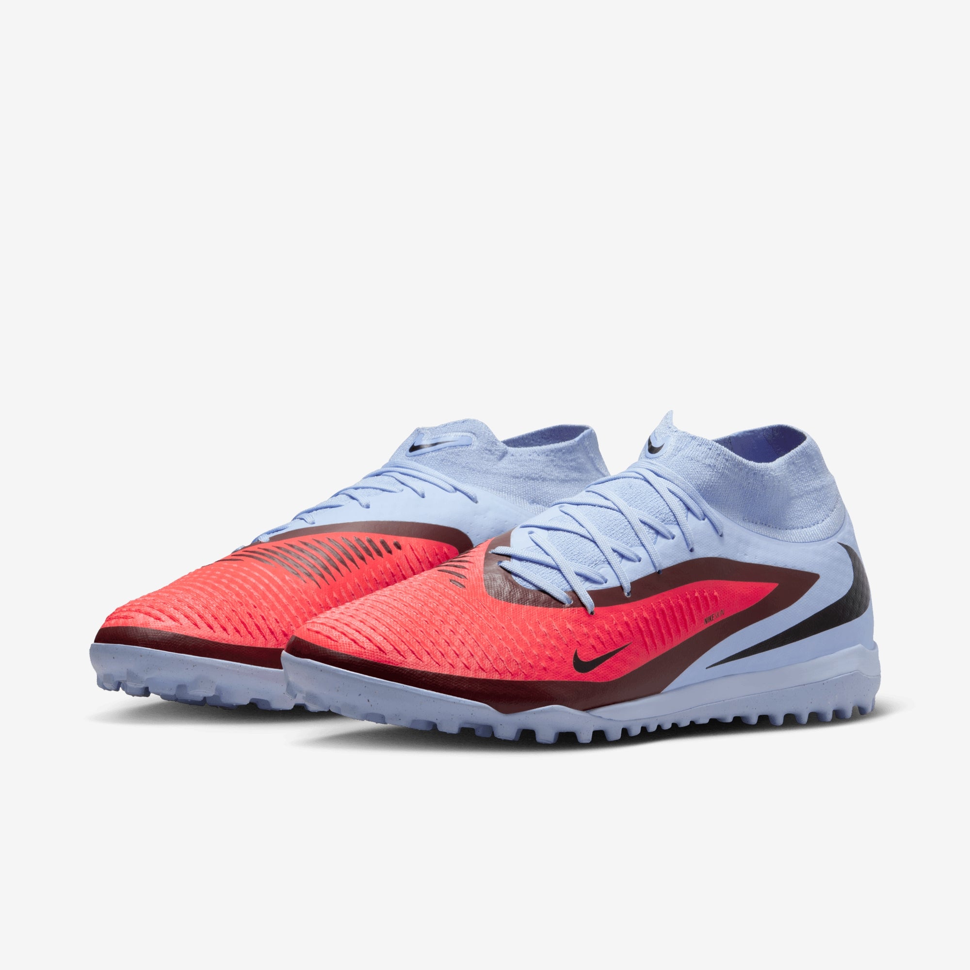 Nike Phantom 6 High Academy Turf Soccer Shoes - Royal Tint/Bright Crimson