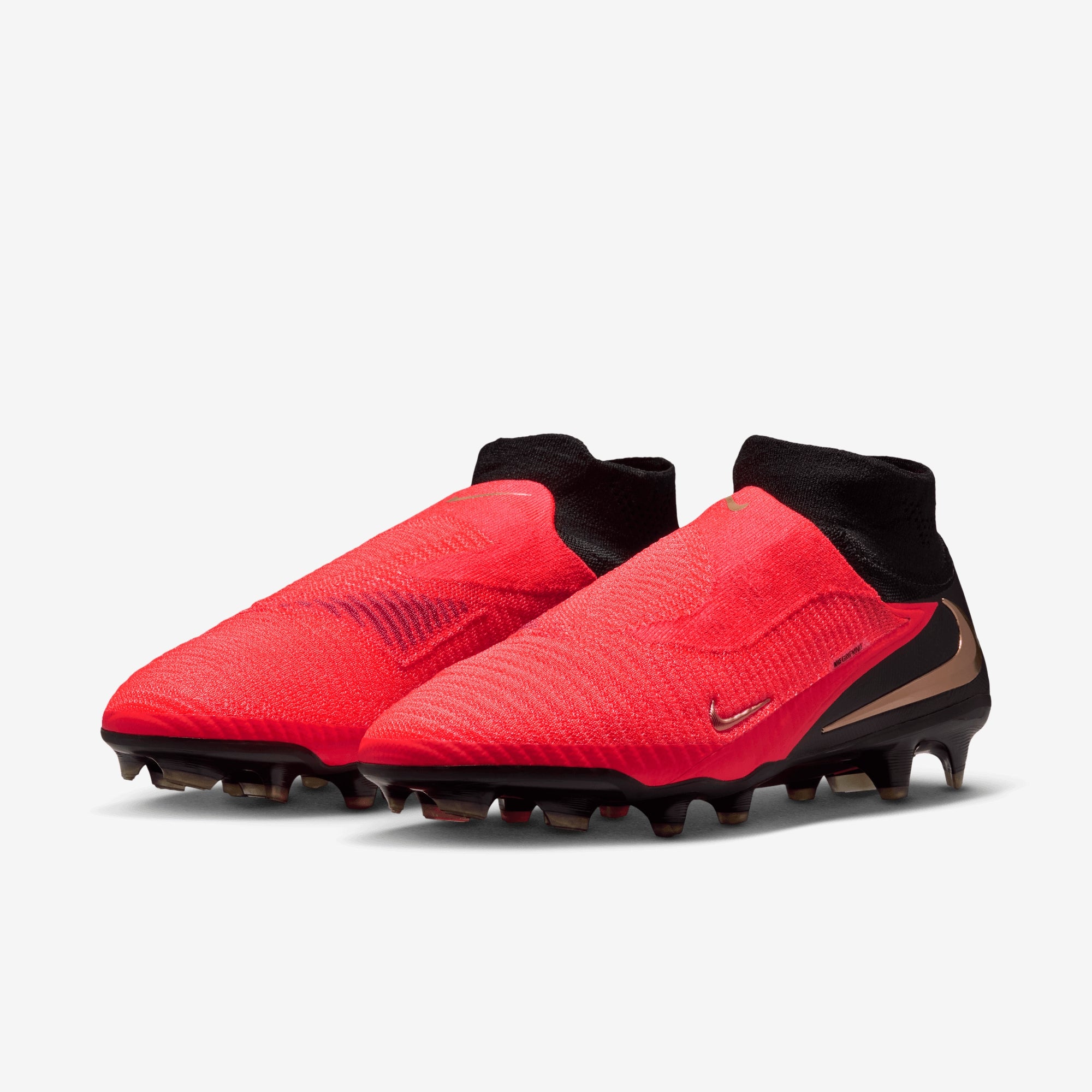 Nike Phantom 6 High Elite Firm-Ground Soccer Cleats - Bright Crimson/Blur-Black