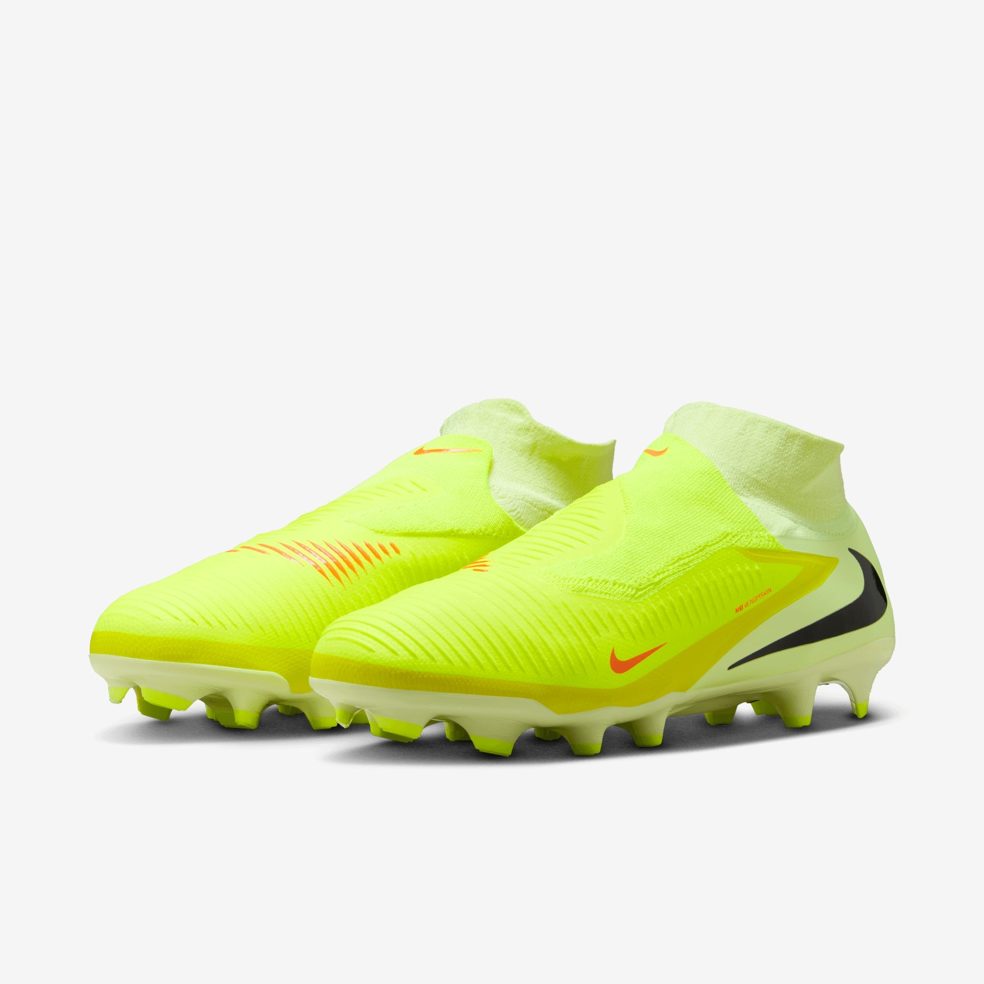 Nike Phantom 6 High Pro Firm-Ground Soccer Cleats - Hyper Crimson/Black-Limelight