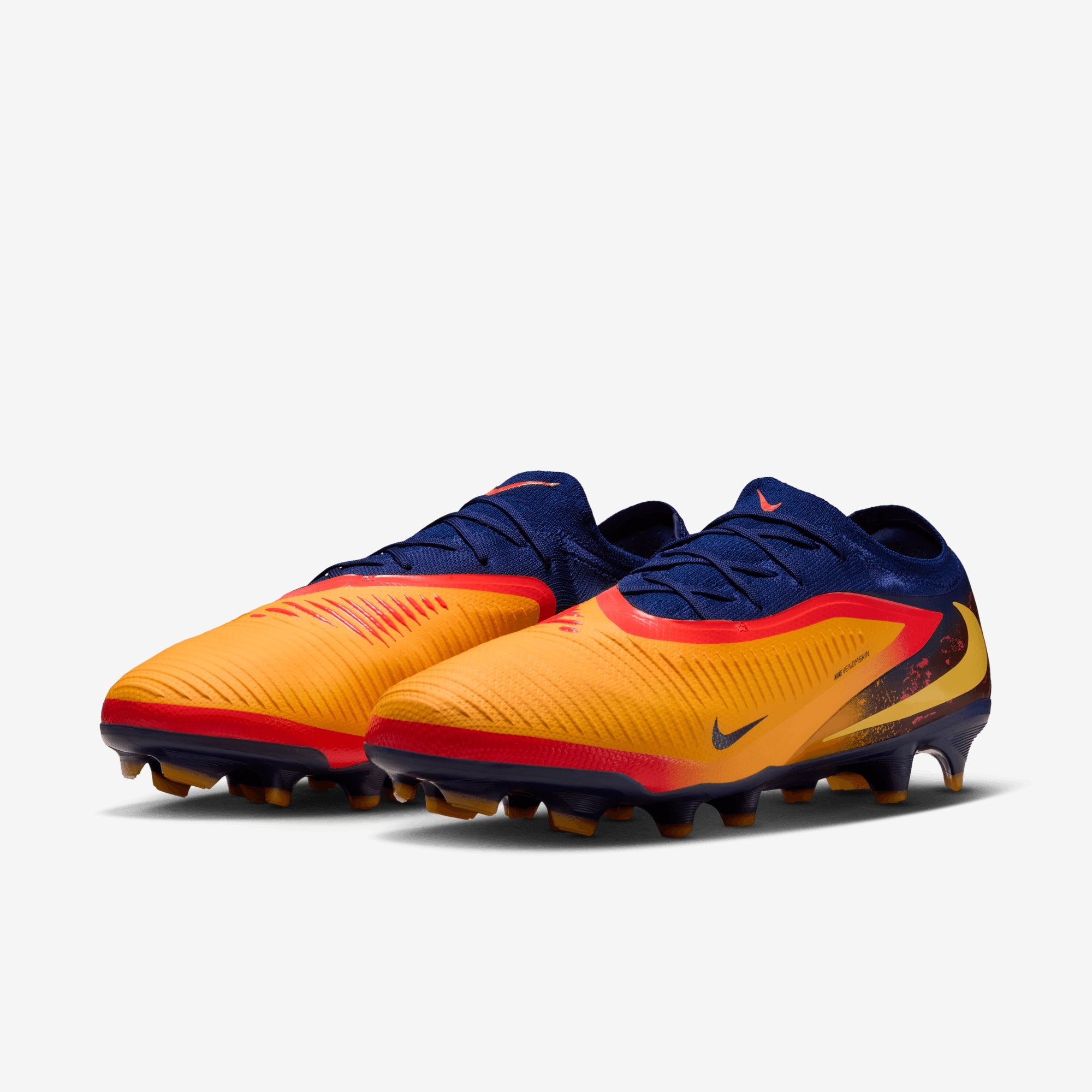 Nike Phantom 6 Low Pro "Erling Haaland" Firm-Ground Soccer Cleats - Laser Orange/Lemon Venom-Blue Void