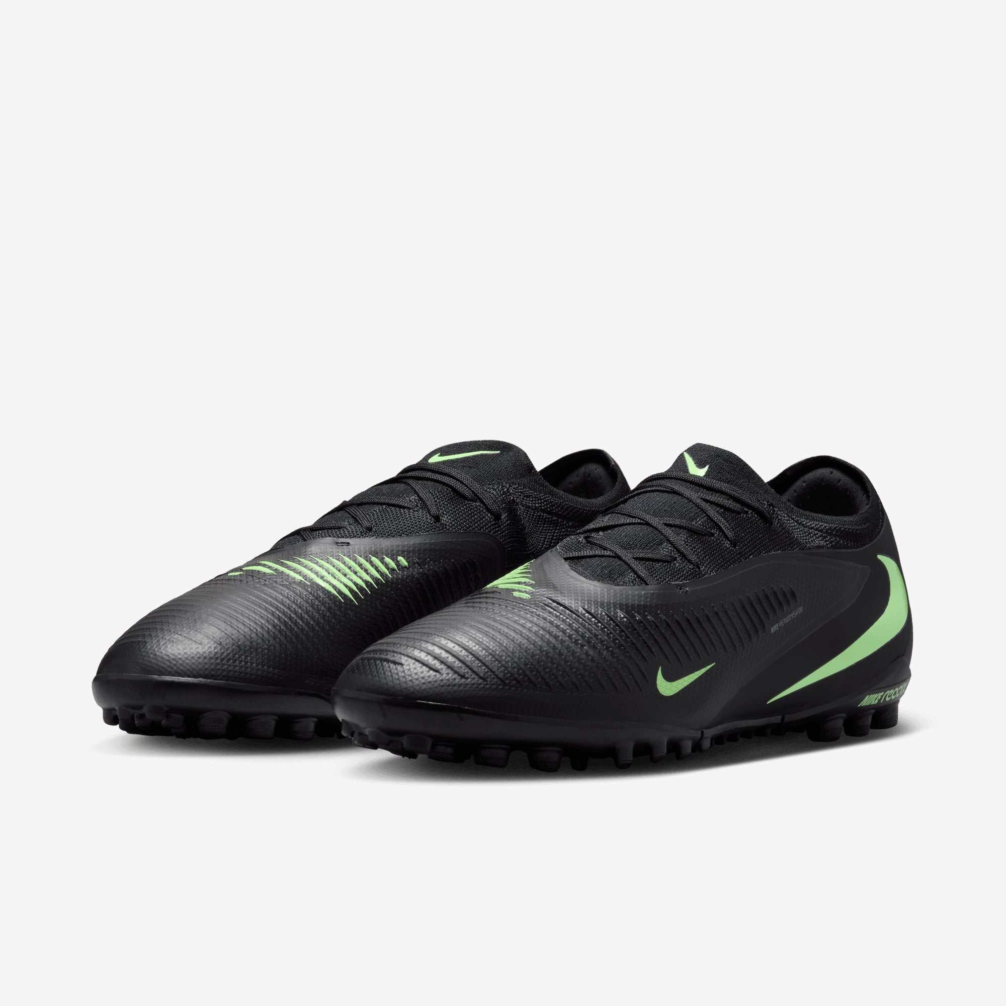 Nike Phantom 6 Low Pro Turf Soccer Shoes - Black/Illusion Green-Black