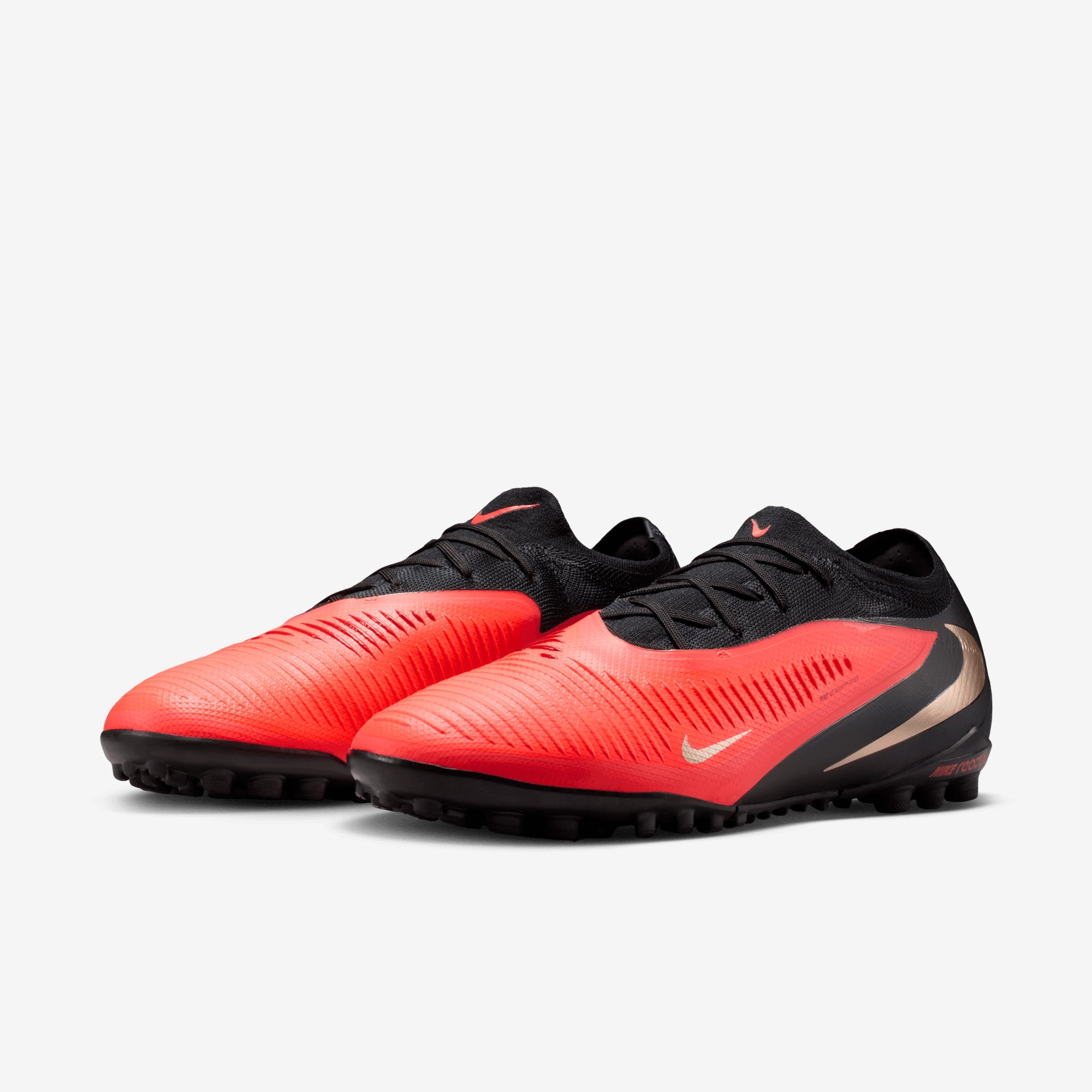 Nike Phantom 6 Low Pro Turf Soccer Shoes - Bright Crimson/Blur-Black
