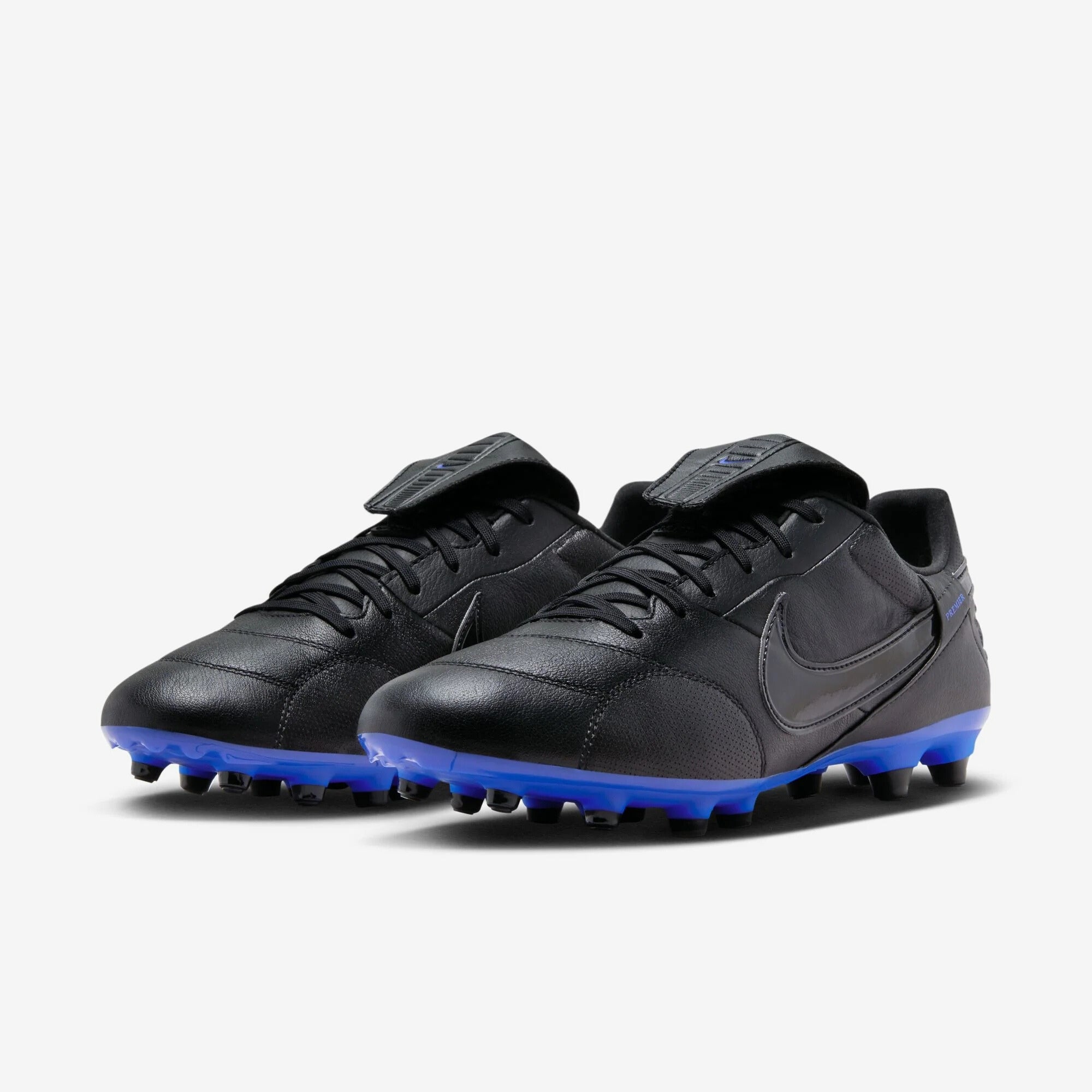 Nike Premier 3 Firm-Ground Low-Top Soccer Cleats - Black/Black/Hyper Royal
