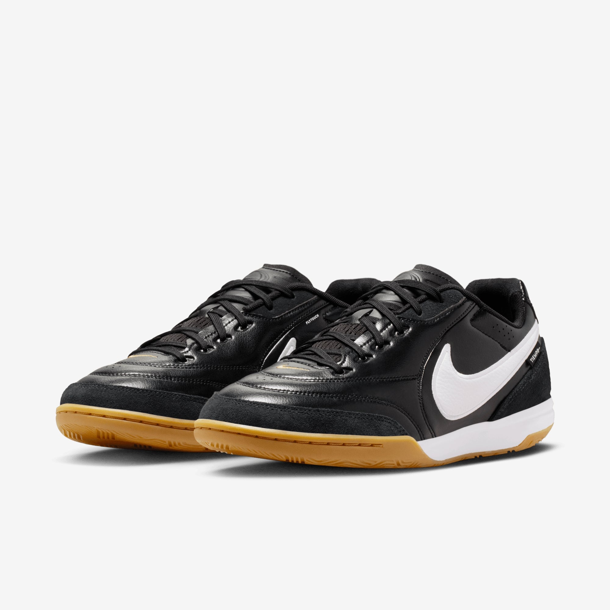 Nike Tiempo Streetgato Indoor/Court Low-Top Soccer Shoes - Black/White
