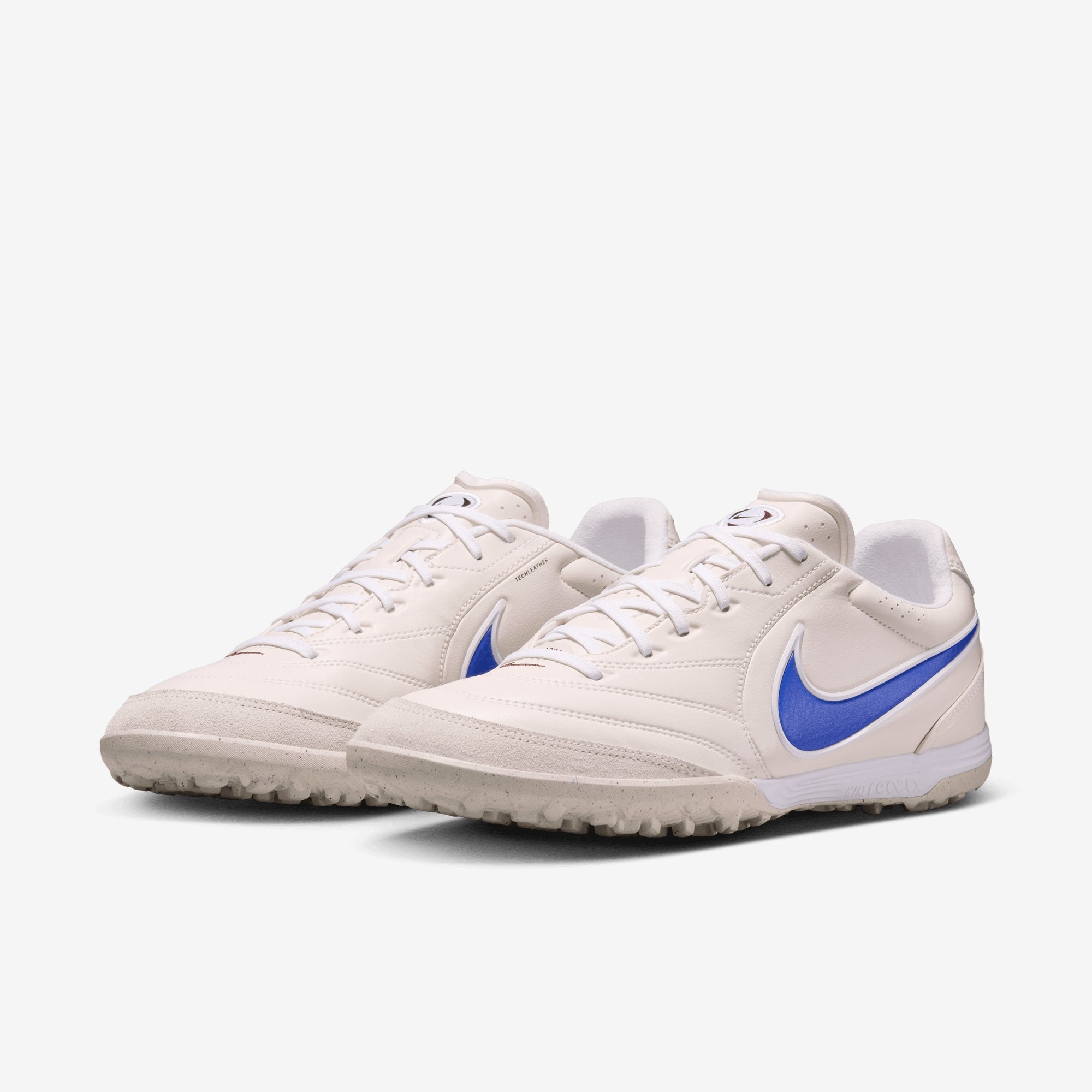 Nike Tiempo Ligera Pro Turf Low-Top Soccer Shoes - Chalk/Racer Blue-White