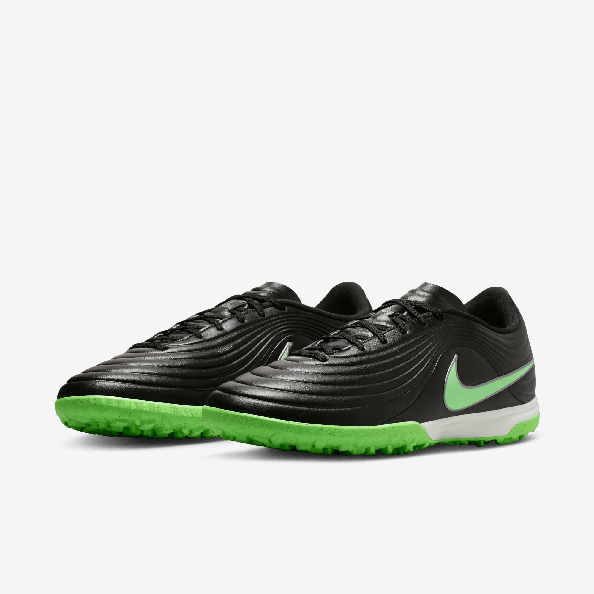 Nike Tiempo Maestro Academy Turf Low-Top Soccer Shoes - Black/Illusion Green-Black