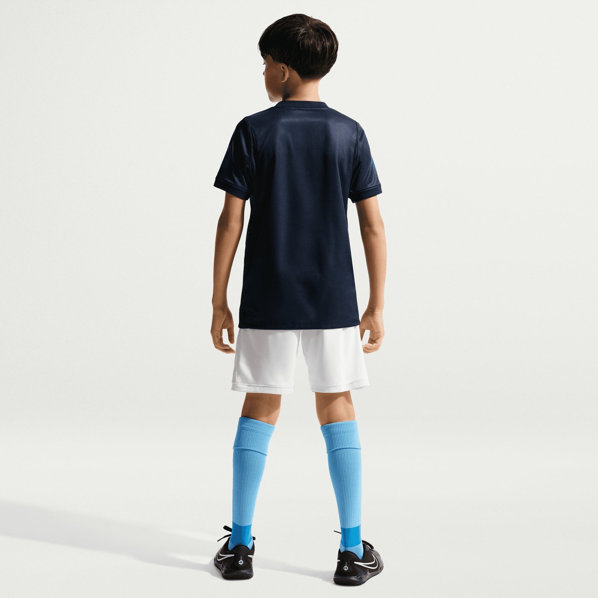 Nike Uruguay 2026 Stadium Away Big Kids' Dri-FIT Soccer Replica Jersey - Obsidian/Hyper Royal