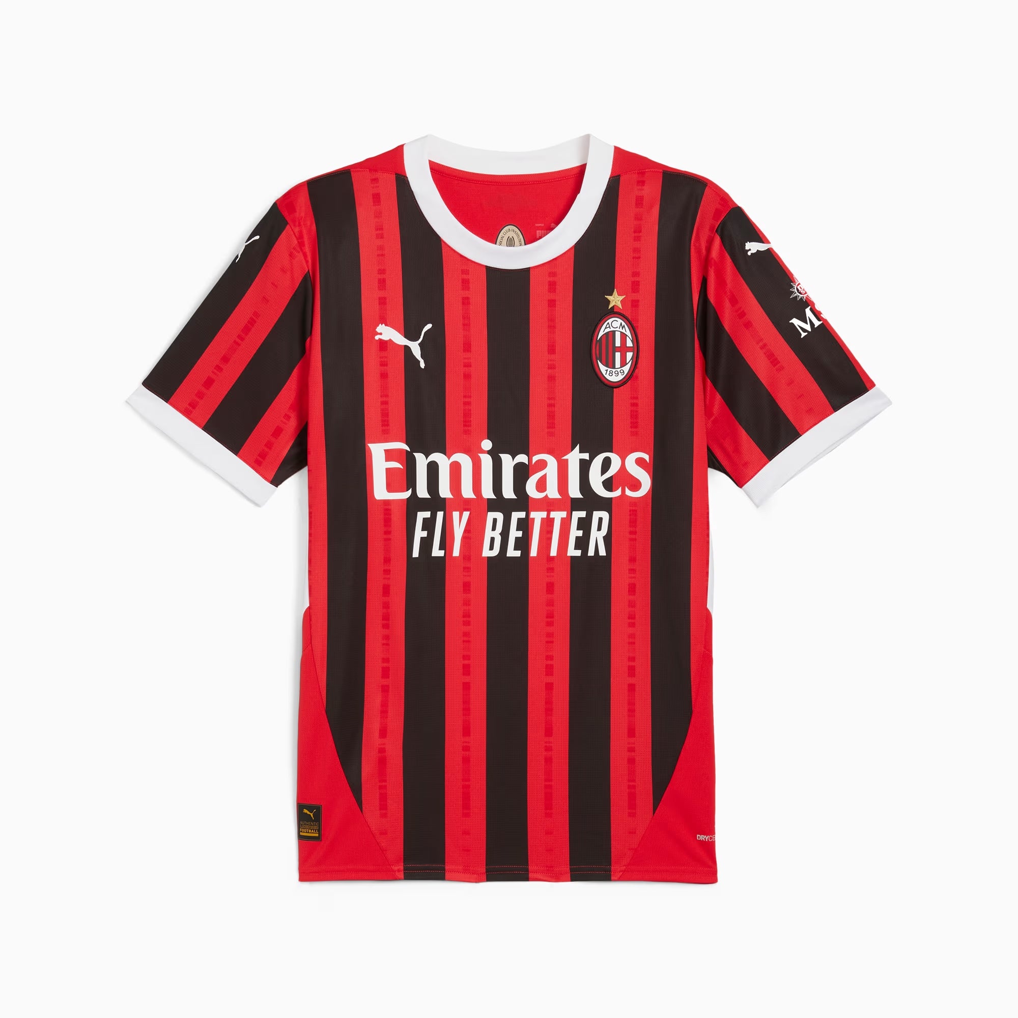 PUMA AC Milan 2024/25 Stadium Home Men's dryCELL Soccer Replica Jersey - For All Time Red-PUMA Black