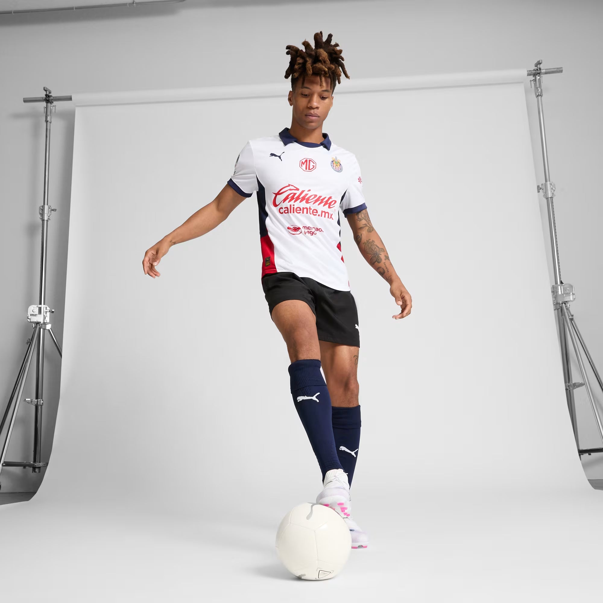 PUMA Chivas 2024/25 Match Away Men's dryCELL Soccer Authentic Jersey - PUMA White