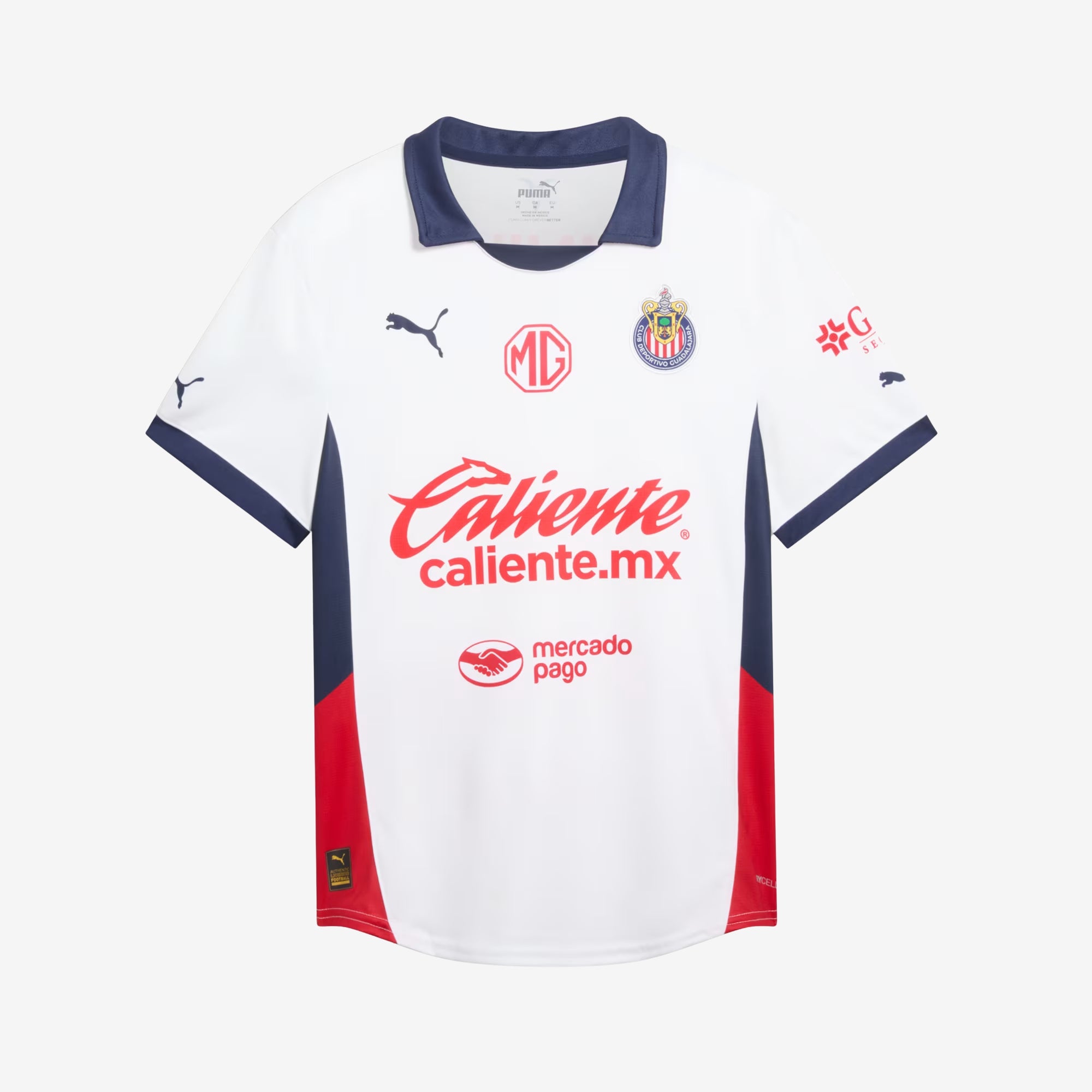 PUMA Chivas 2024/25 Stadium Away Men's dryCELL Soccer Replica Jersey - PUMA White