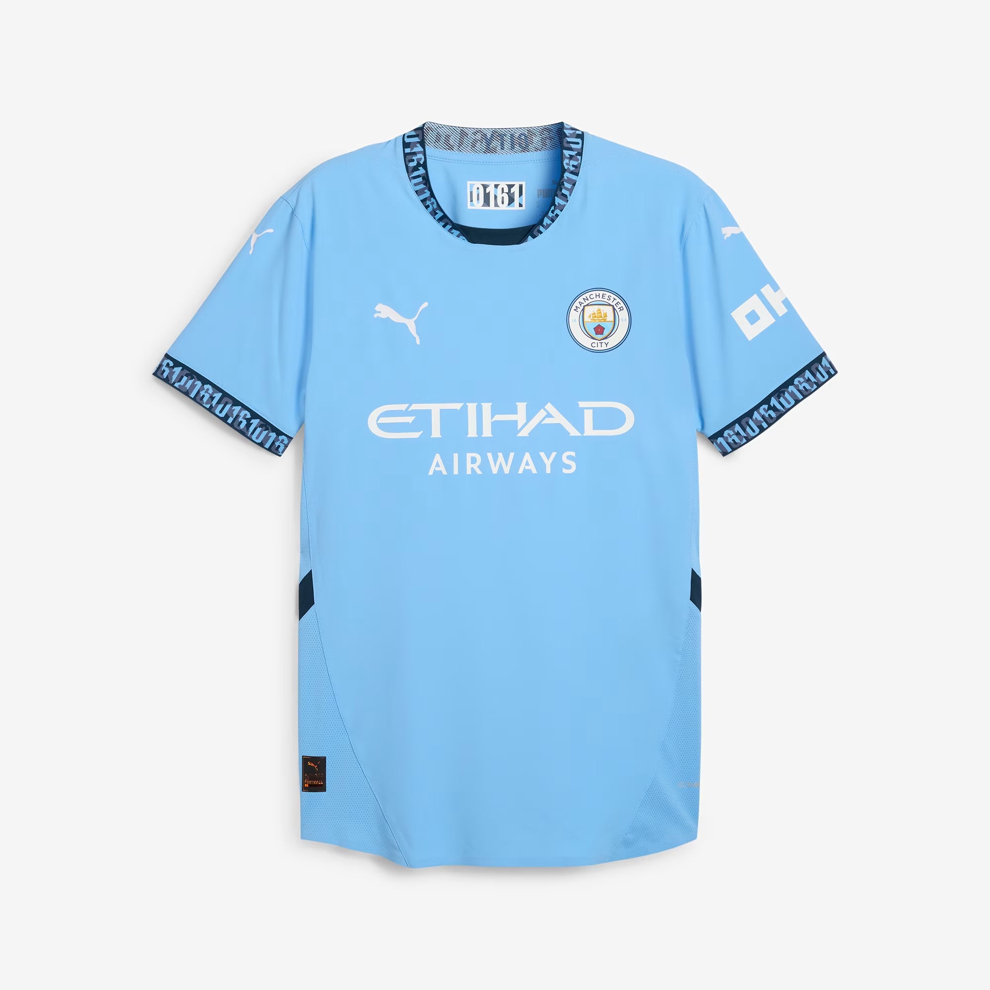 PUMA Manchester City 2024/25 Match Home Men's dryCELL Soccer Authentic Jersey - Team Light Blue-Marine Blue