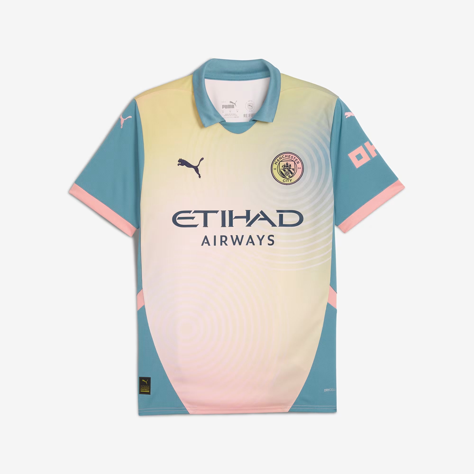 PUMA Manchester City 2024/25 Stadium Fourth Men's dryCELL Soccer Replica Jersey - Rosebay-Bold Blue