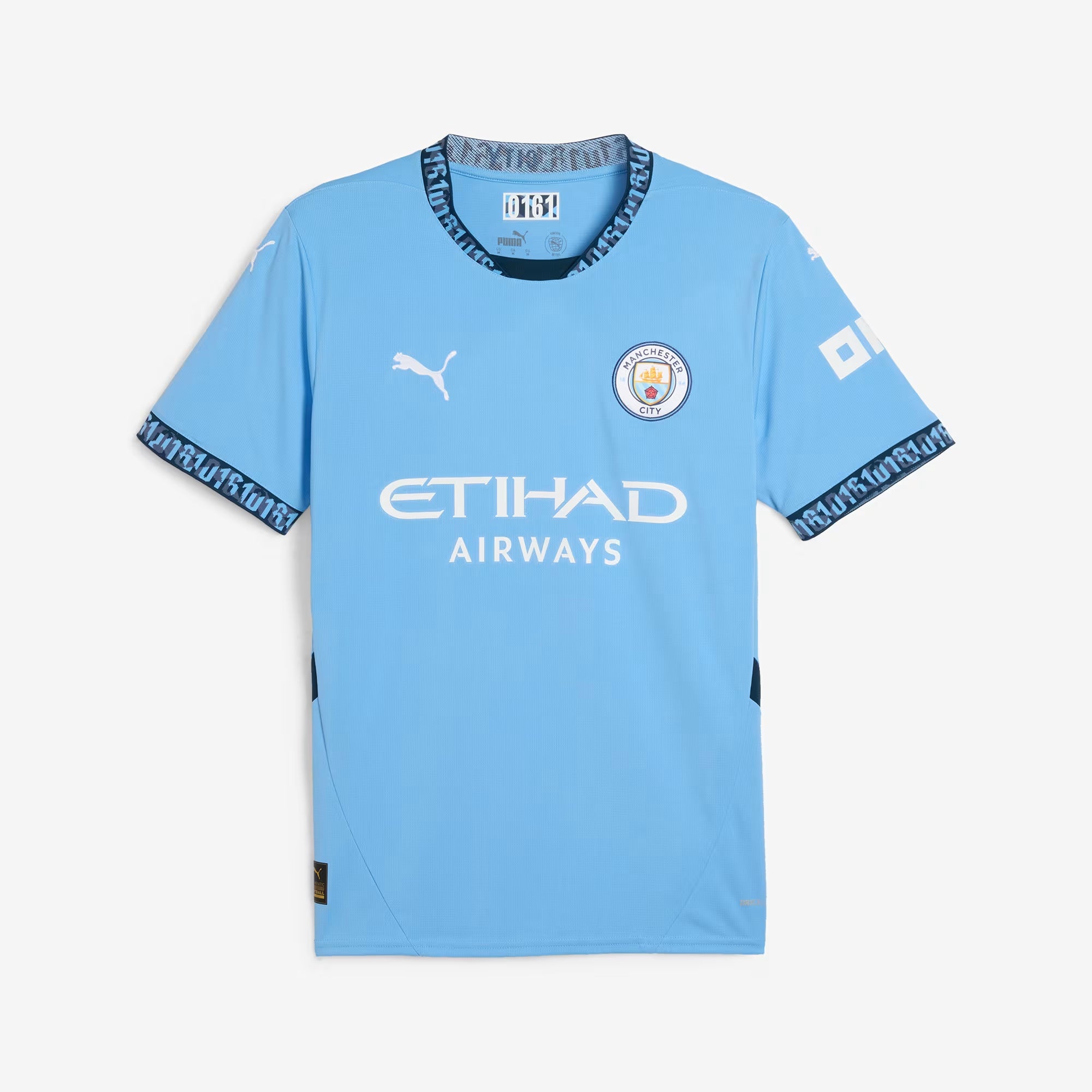 PUMA Manchester City 2024/25 Stadium Home Men's dryCELL Soccer Replica Jersey - Team Light Blue-Marine Blue