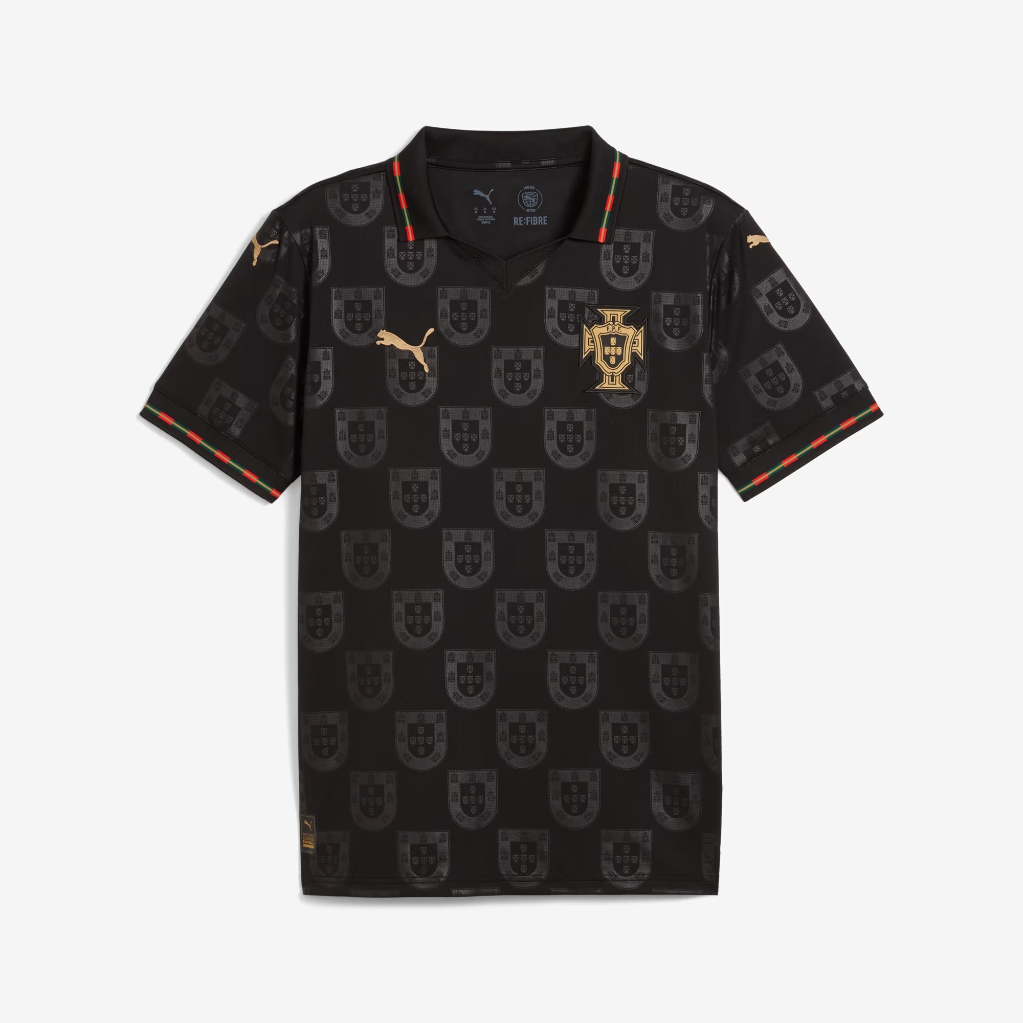 PUMA Portugal 2025/26 Special Edition Men's Soccer Jersey - PUMA Black-PUMA Gold