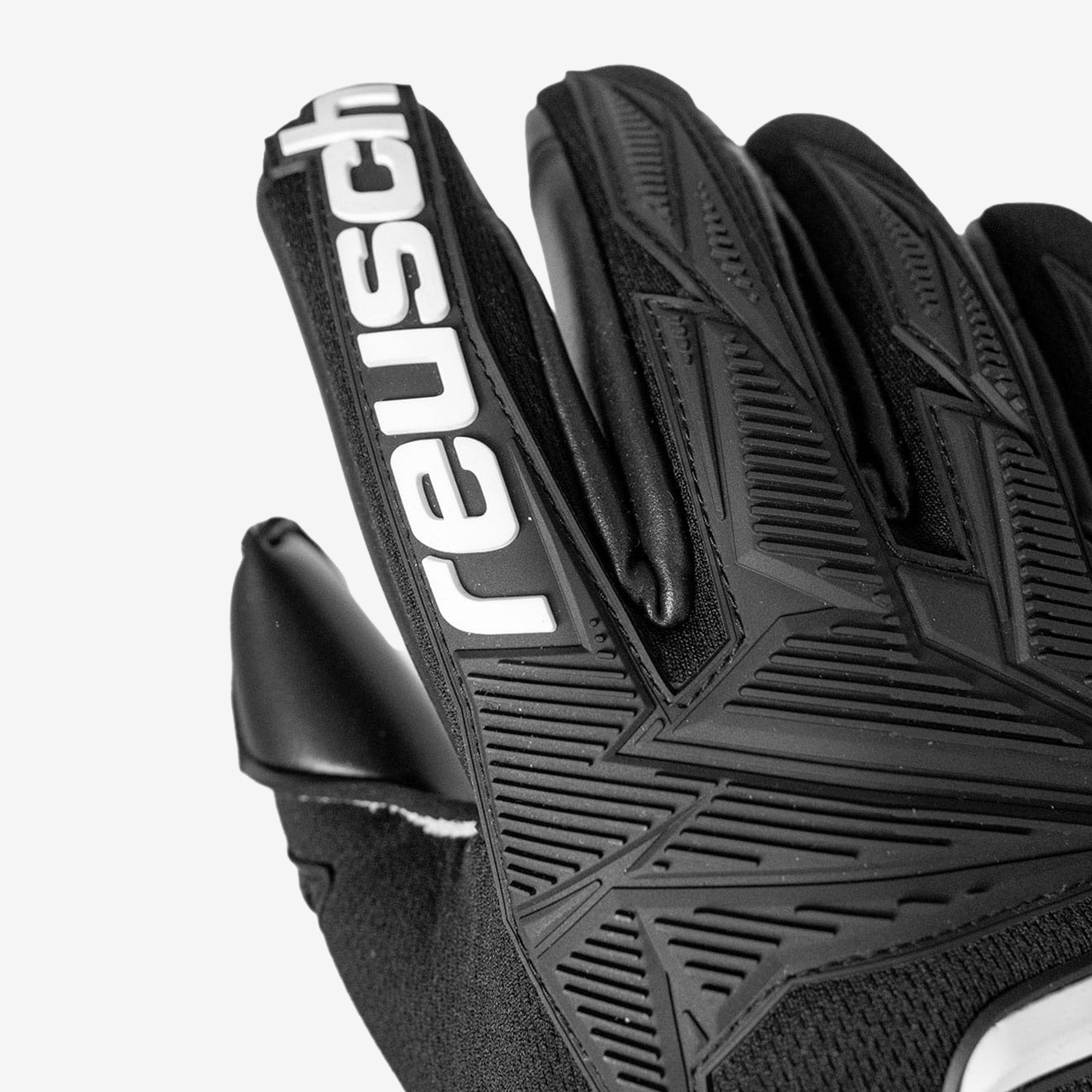 Reusch Attrakt Freegel Infinity Finger Support Soccer Goalkeeper Gloves - Black