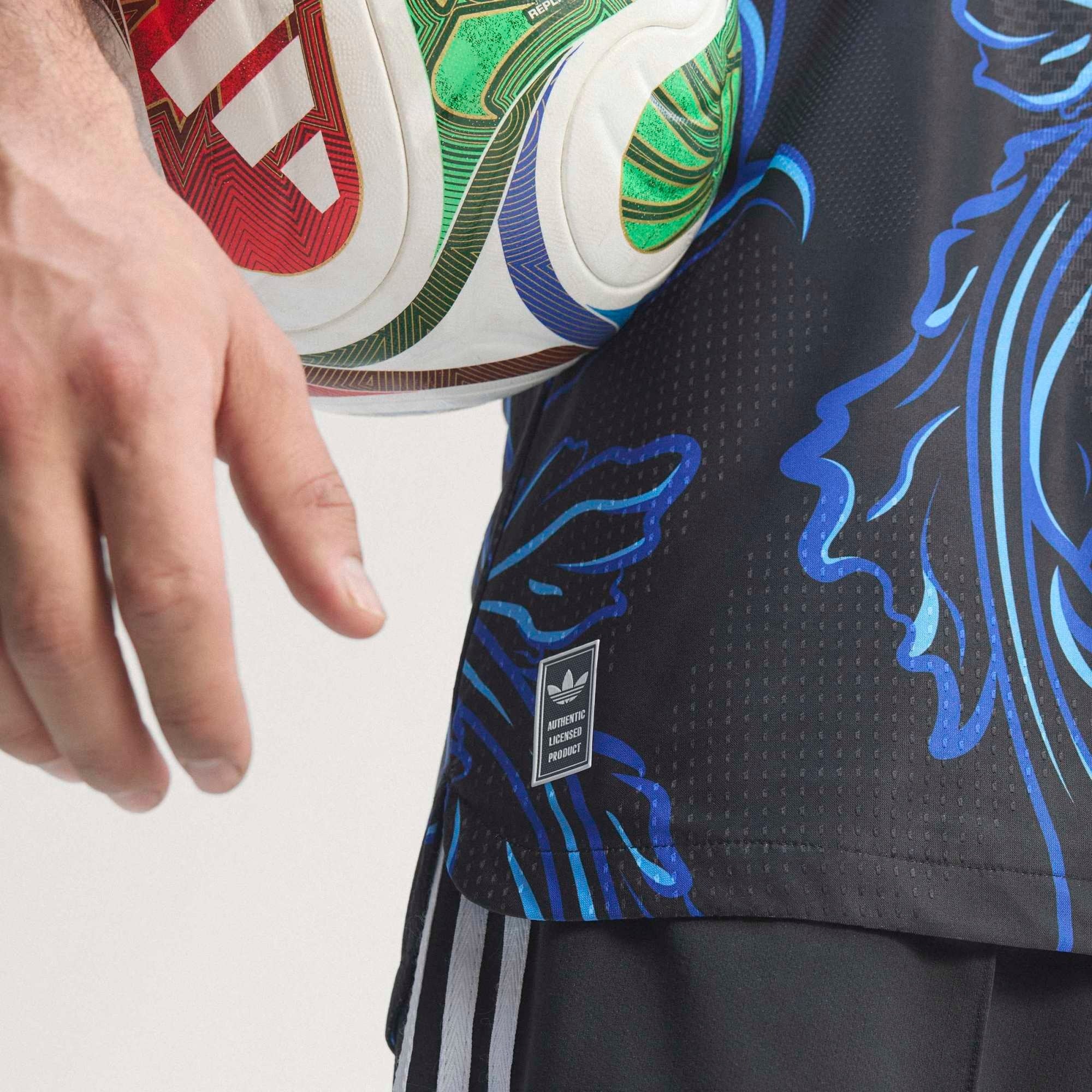 adidas Argentina 2026 Match Away Men's Soccer Authentic Jersey - Black / Lucid Blue / Blue Burst