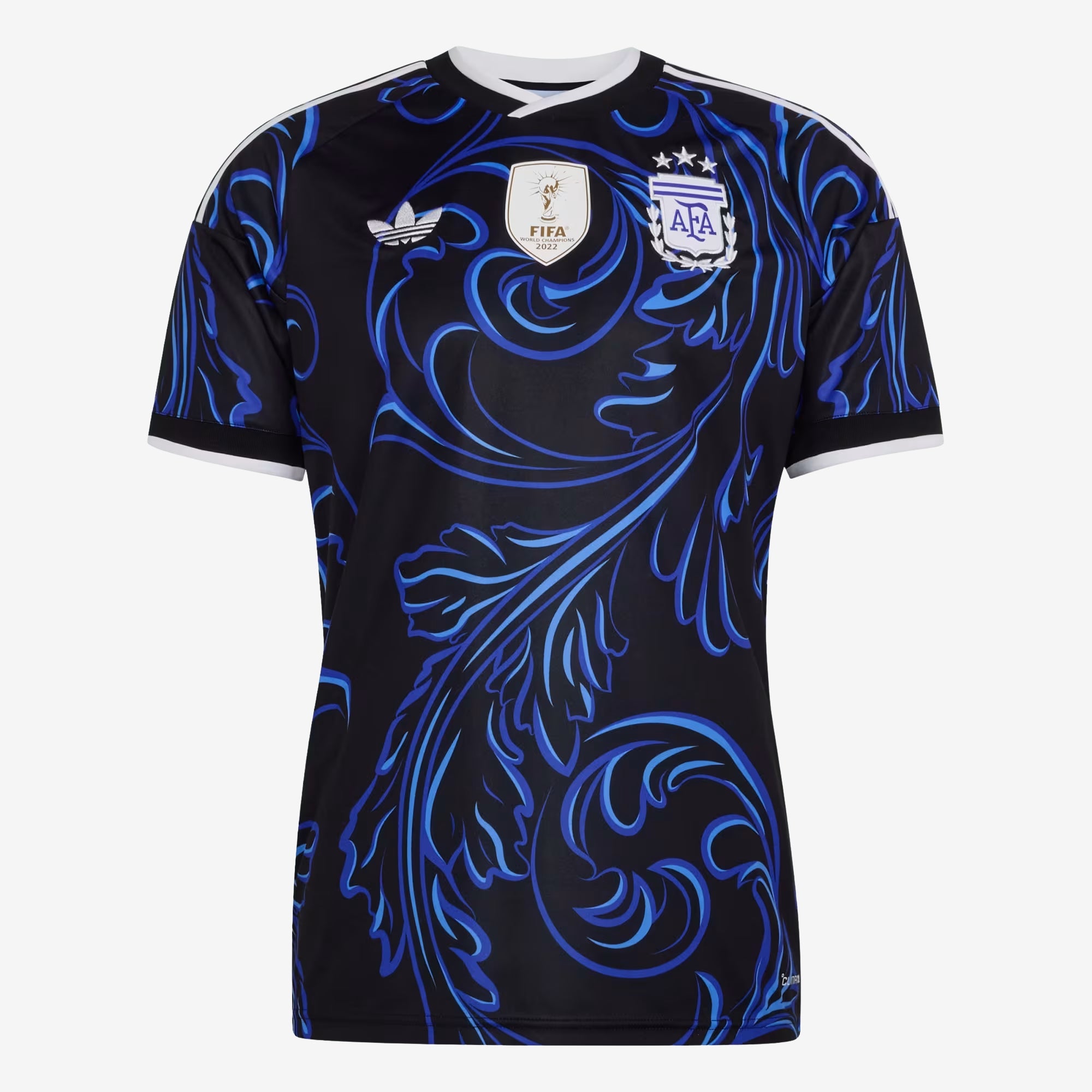 adidas Argentina 2026 Stadium Away Men's Soccer Jersey - Black / Lucid Blue / Blue Burst
