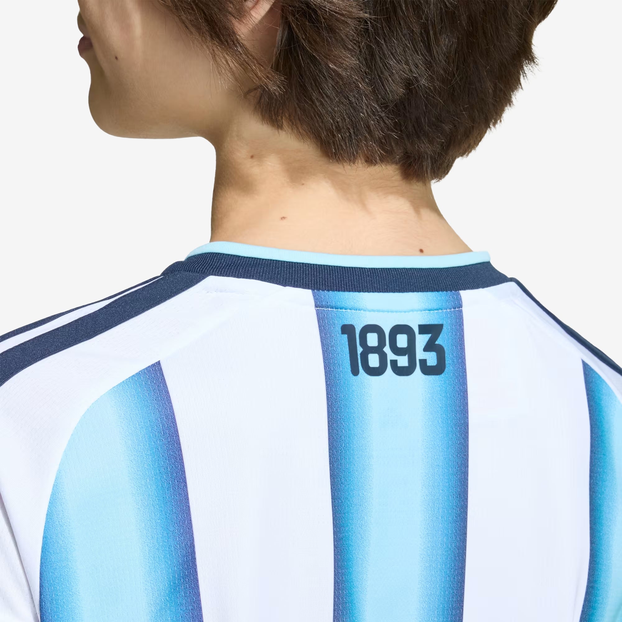 adidas Argentina 2026 Stadium Home Big Kids' Soccer Jersey - White / Icey Blue / Light Blue