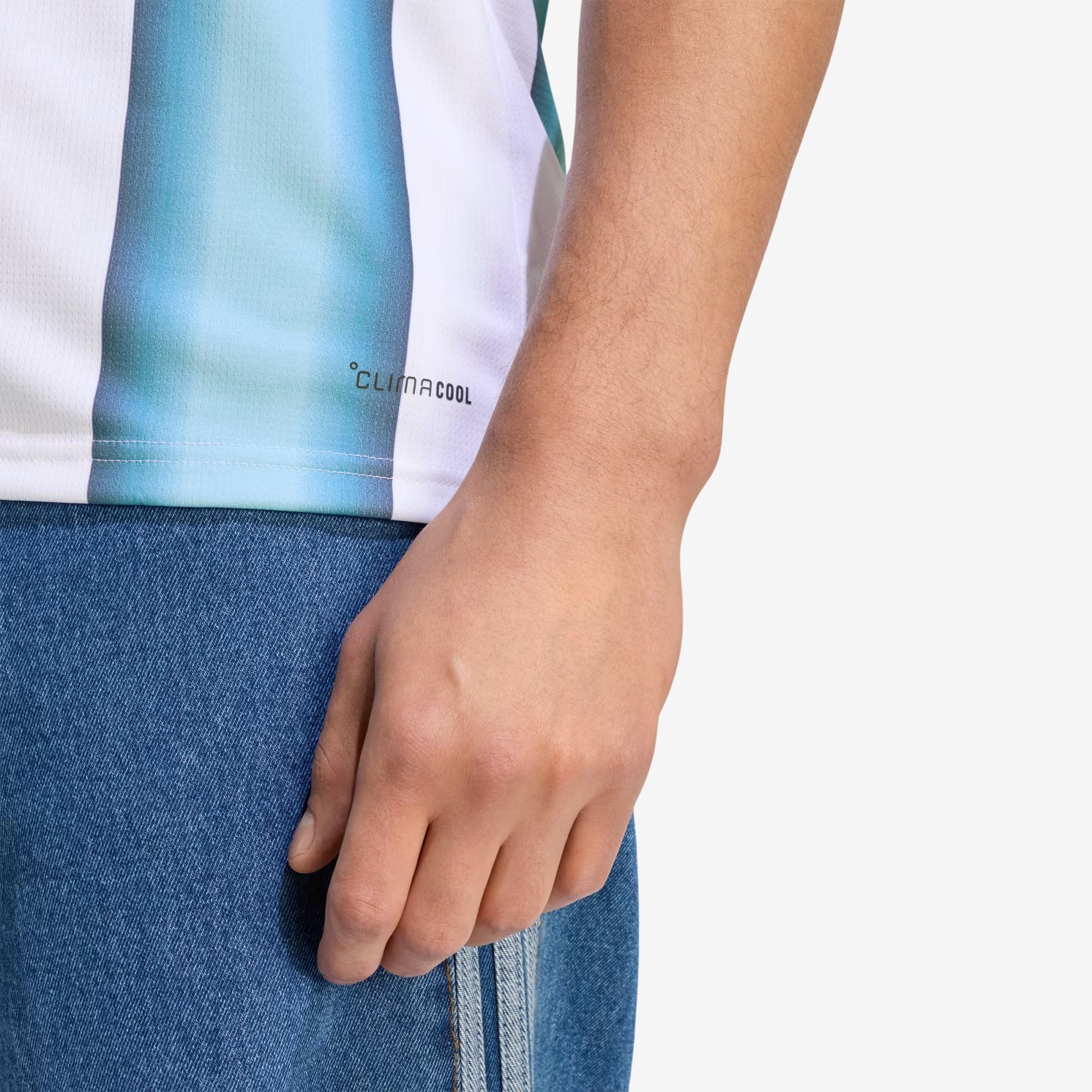 adidas Argentina 2026 Stadium Home Men's Soccer Jersey - White / Icey Blue / Light Blue