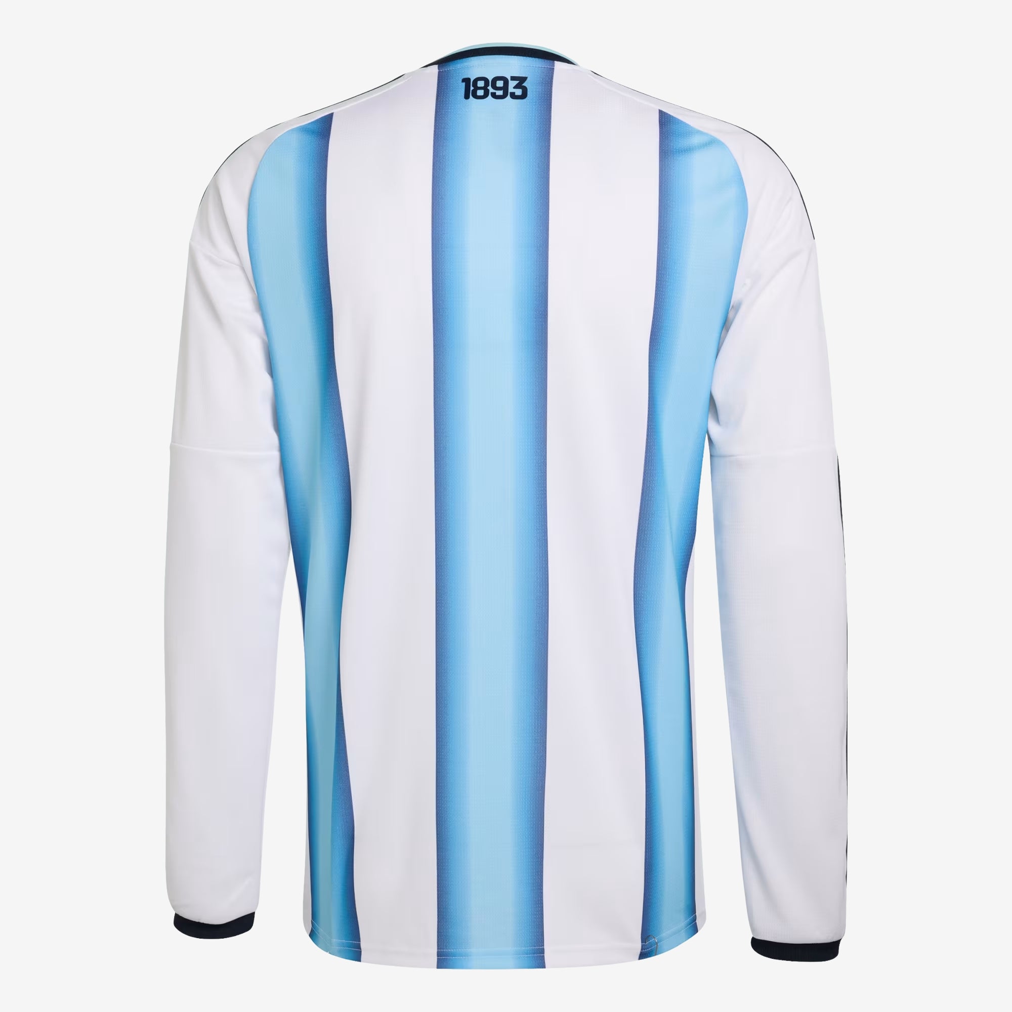 adidas Argentina 2026 Stadium Home Men's Soccer Long-Sleeve Jersey - White / Icey Blue / Light Blue