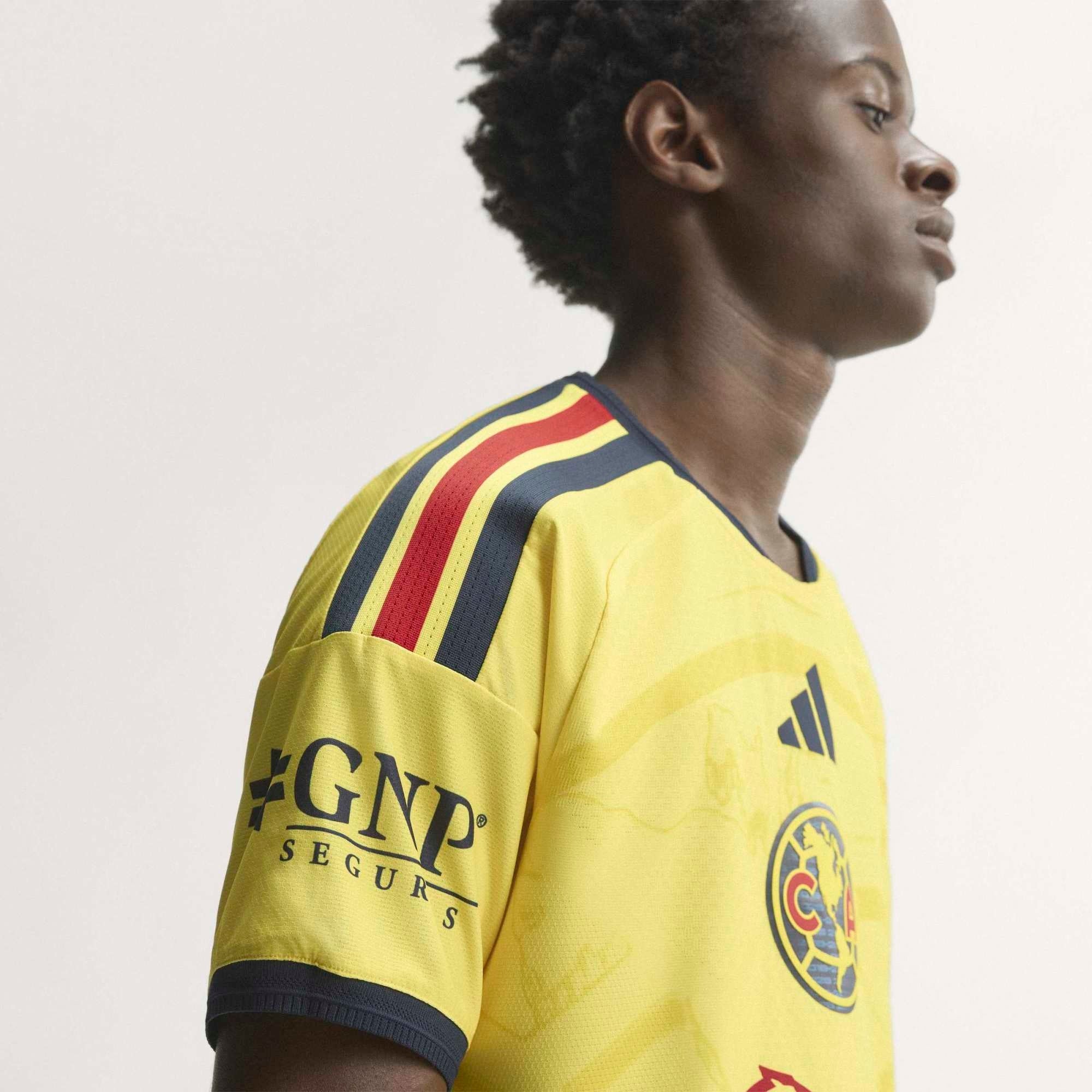 adidas Club America 2026/27 Match Home Men's Soccer Authentic Jersey - Impact Yellow / Legend Ink