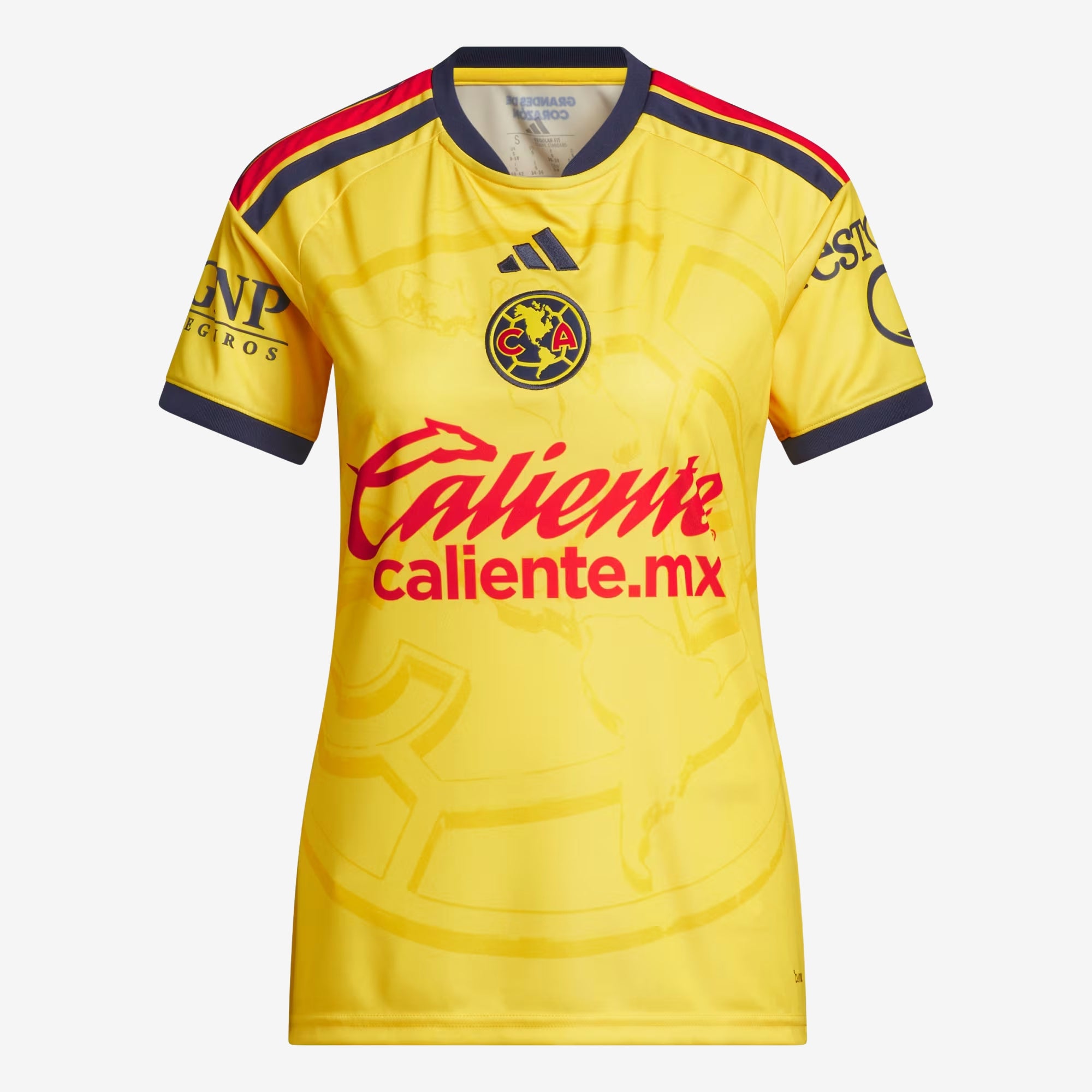 adidas Club America 2026/27 Stadium Home Women's Soccer Jersey - Impact Yellow / Legend Ink
