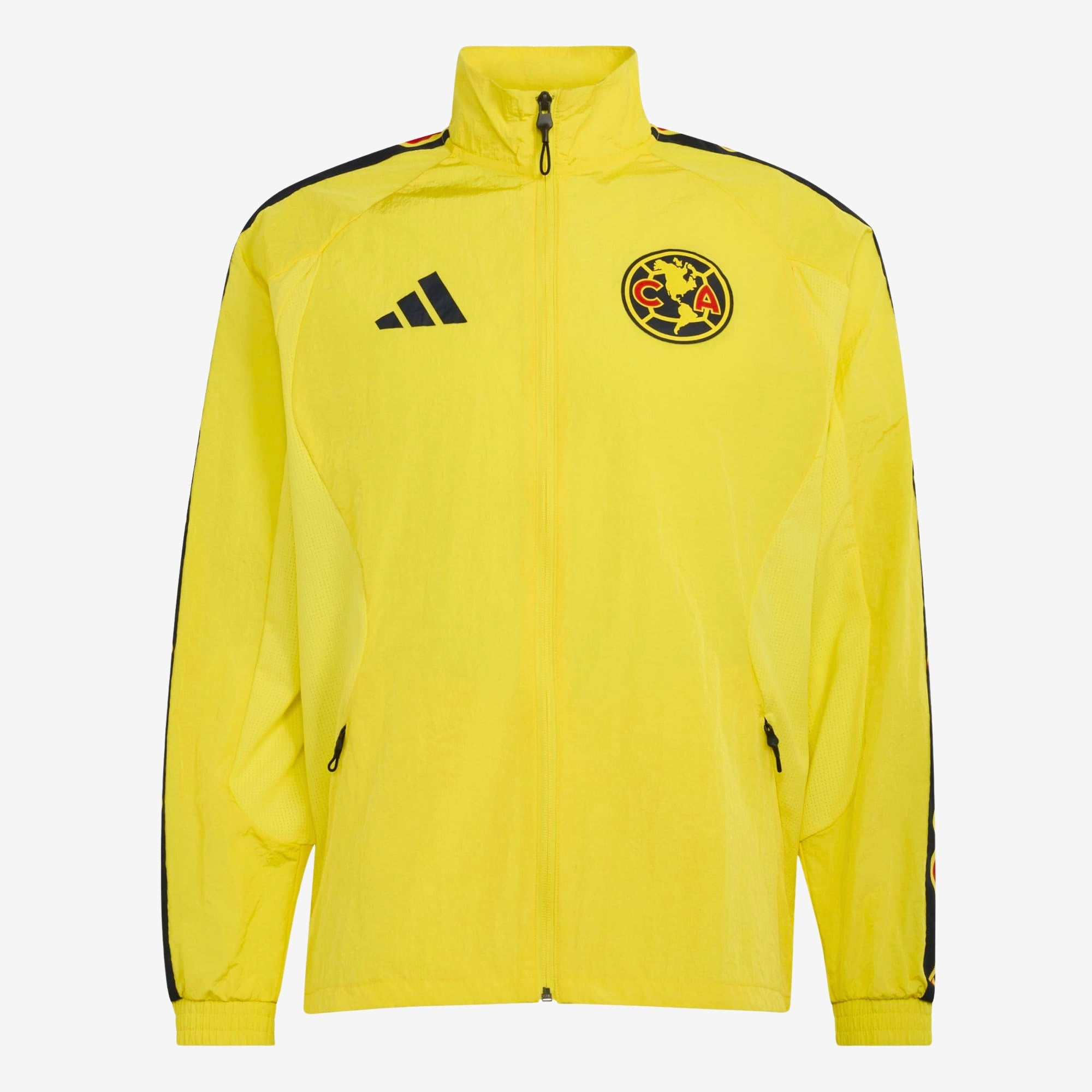adidas Club America Home Anthem Men's Full-Zip Soccer Jacket - Impact Yellow