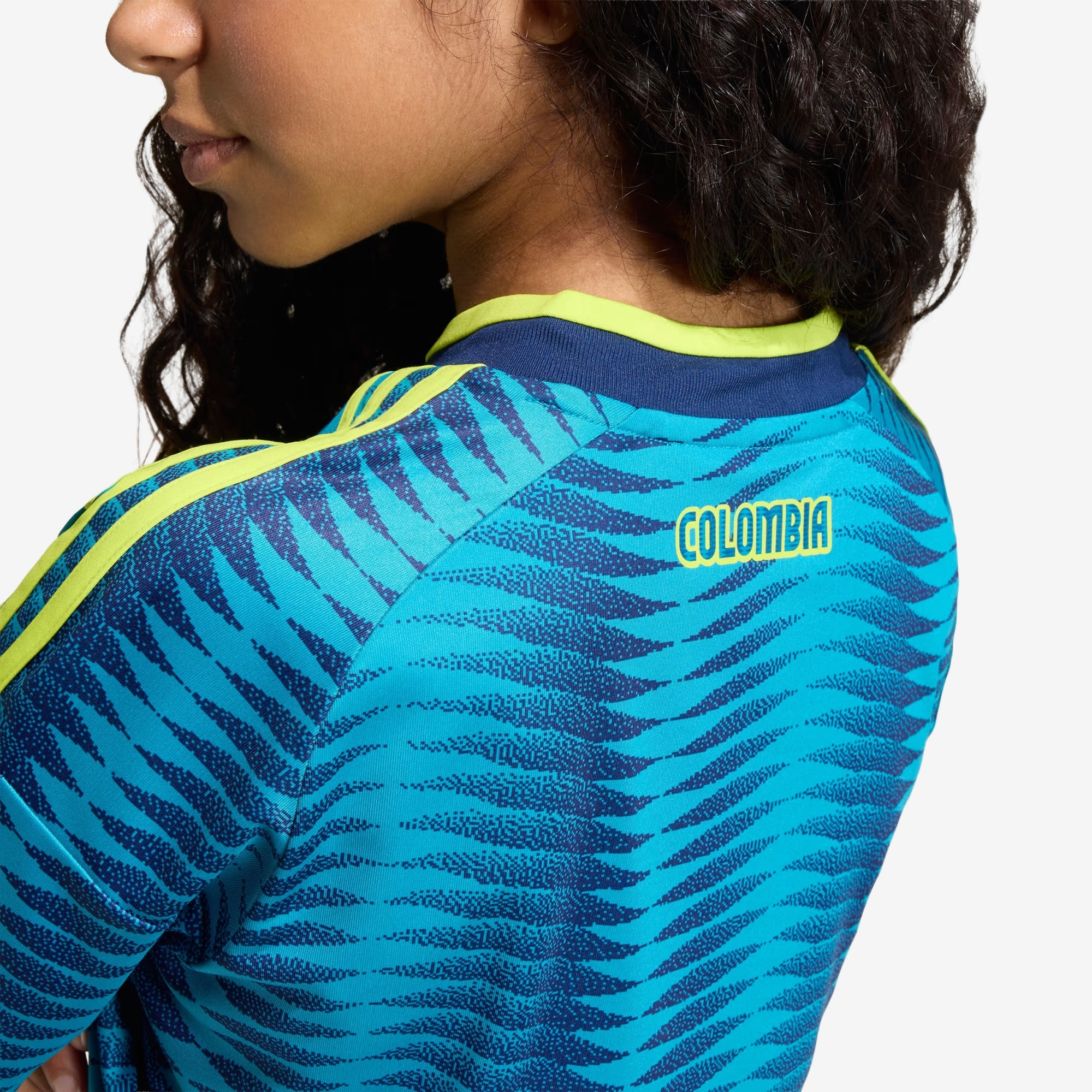 adidas Colombia 2026 Stadium Away Big Kids' Soccer Jersey - Mystery Petrol / Team Navy Blue 2