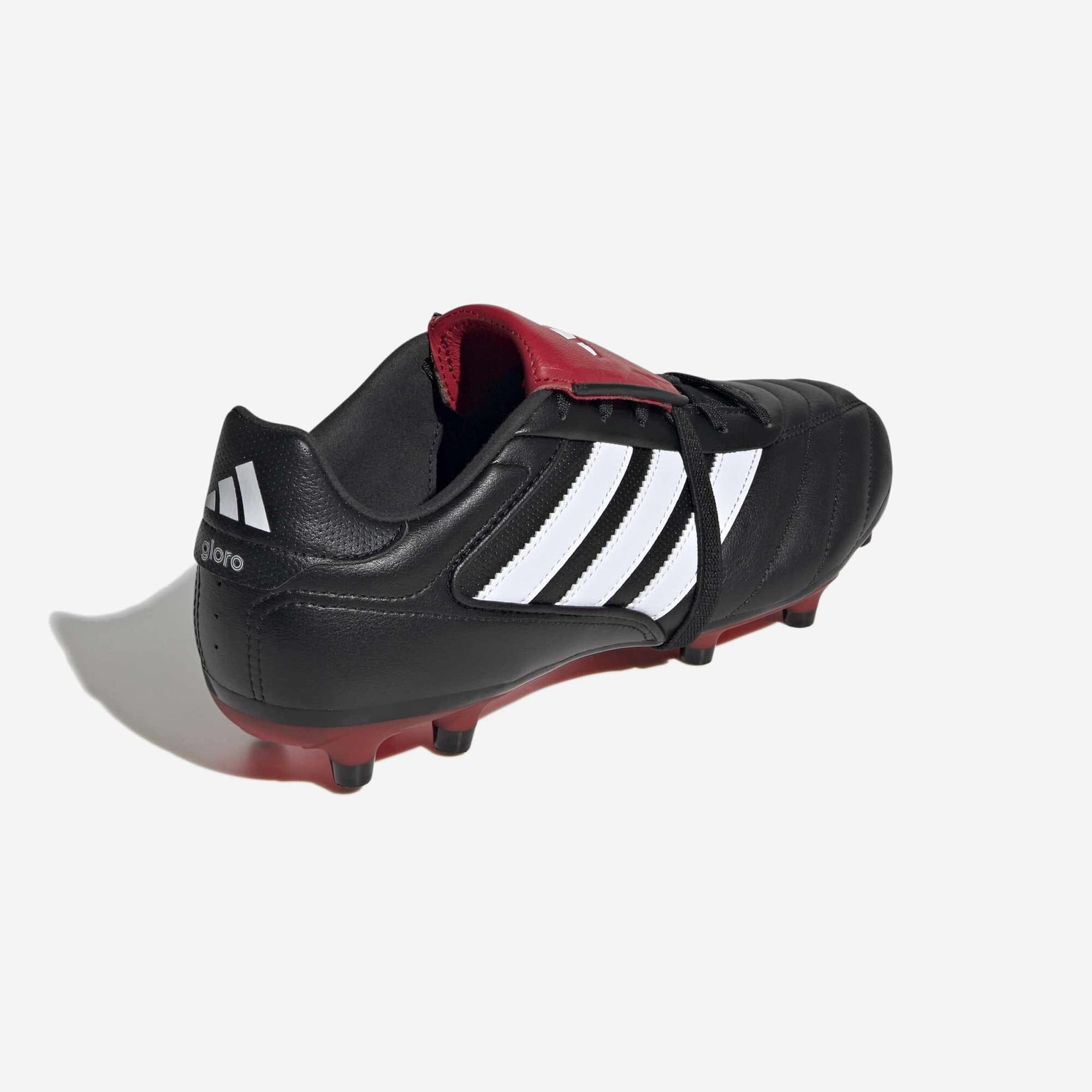 adidas Copa Gloro 2 Firm-Ground Low-Top Soccer Cleats - Core Black / Cloud White / Better Scarlet