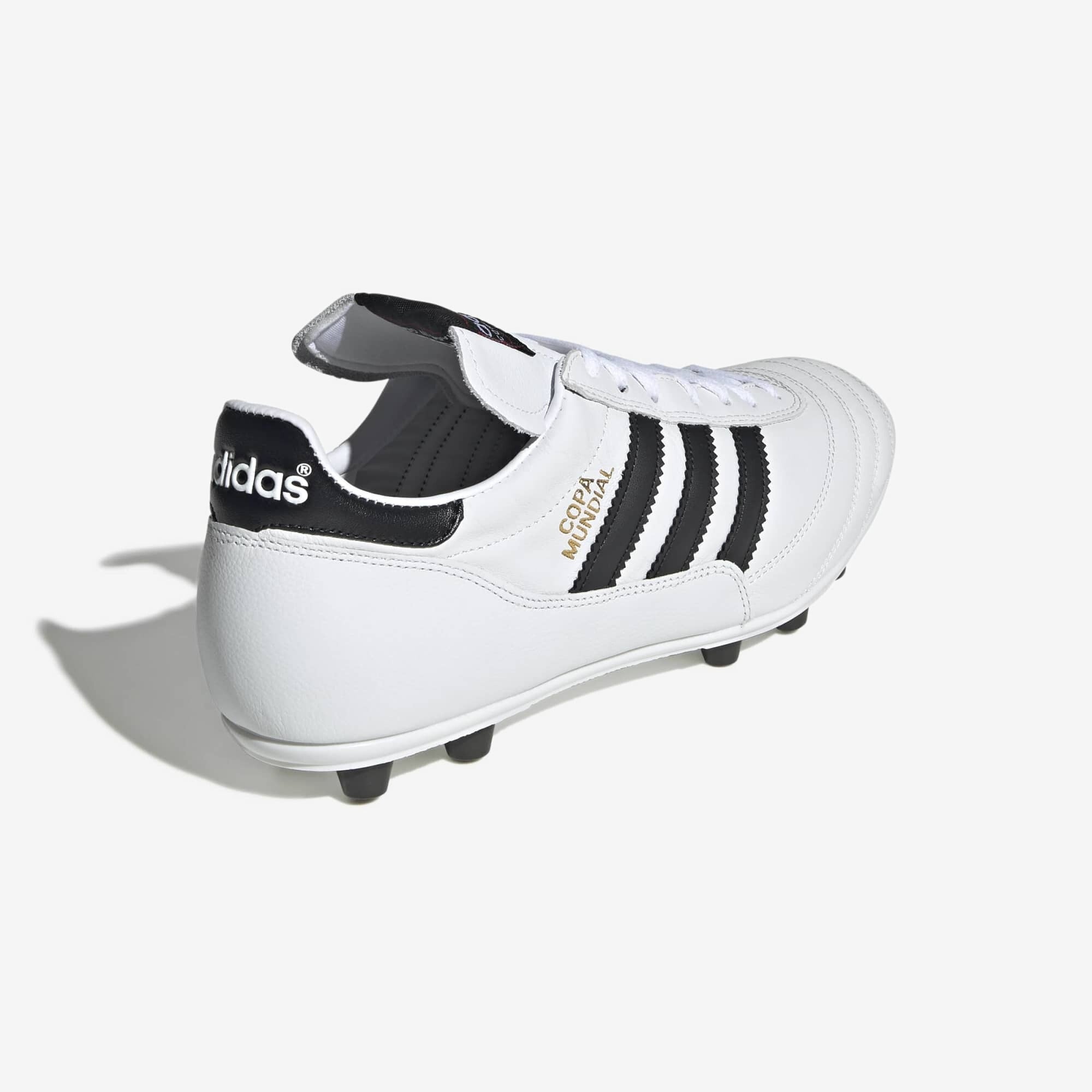 adidas Copa Mundial Firm-Ground Low-Top Soccer Cleats - Cloud White / Core Black / Gold Metallic