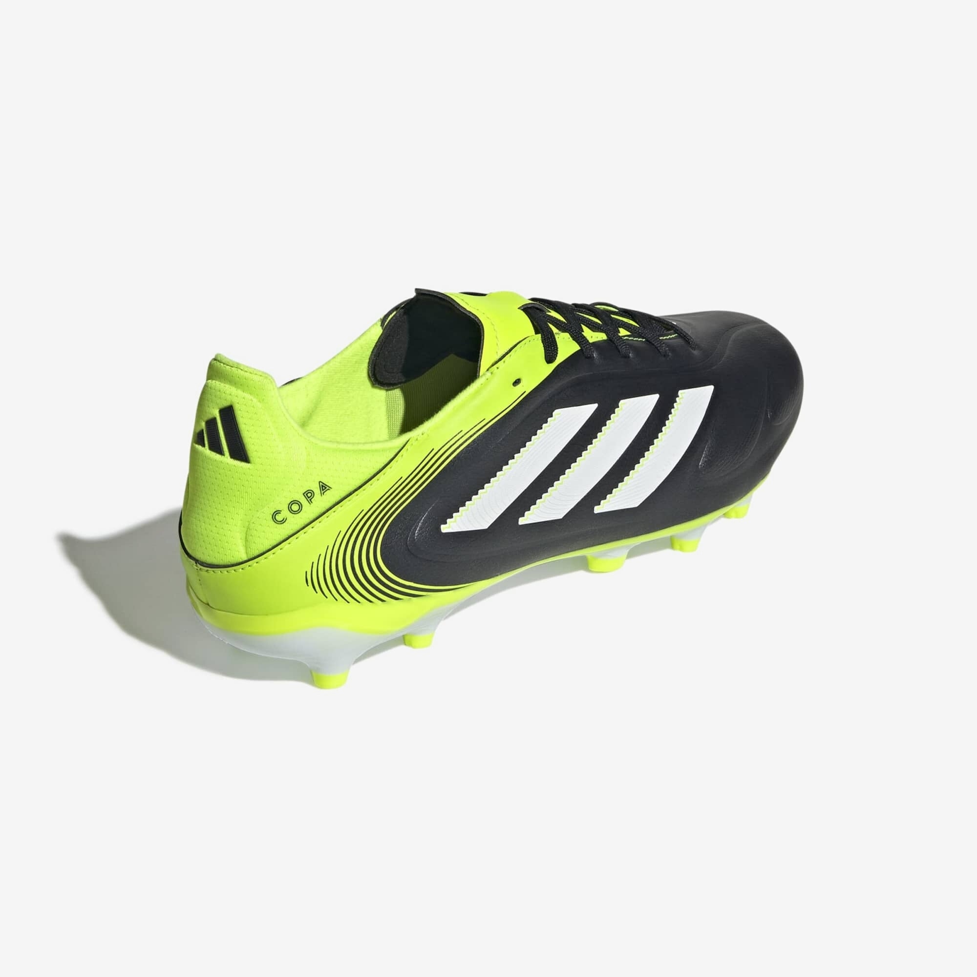 adidas Copa Pure 3 League Firm/Multi-Ground Low-Top Soccer Cleats - Core Black / Cloud White / Lucid Lemon